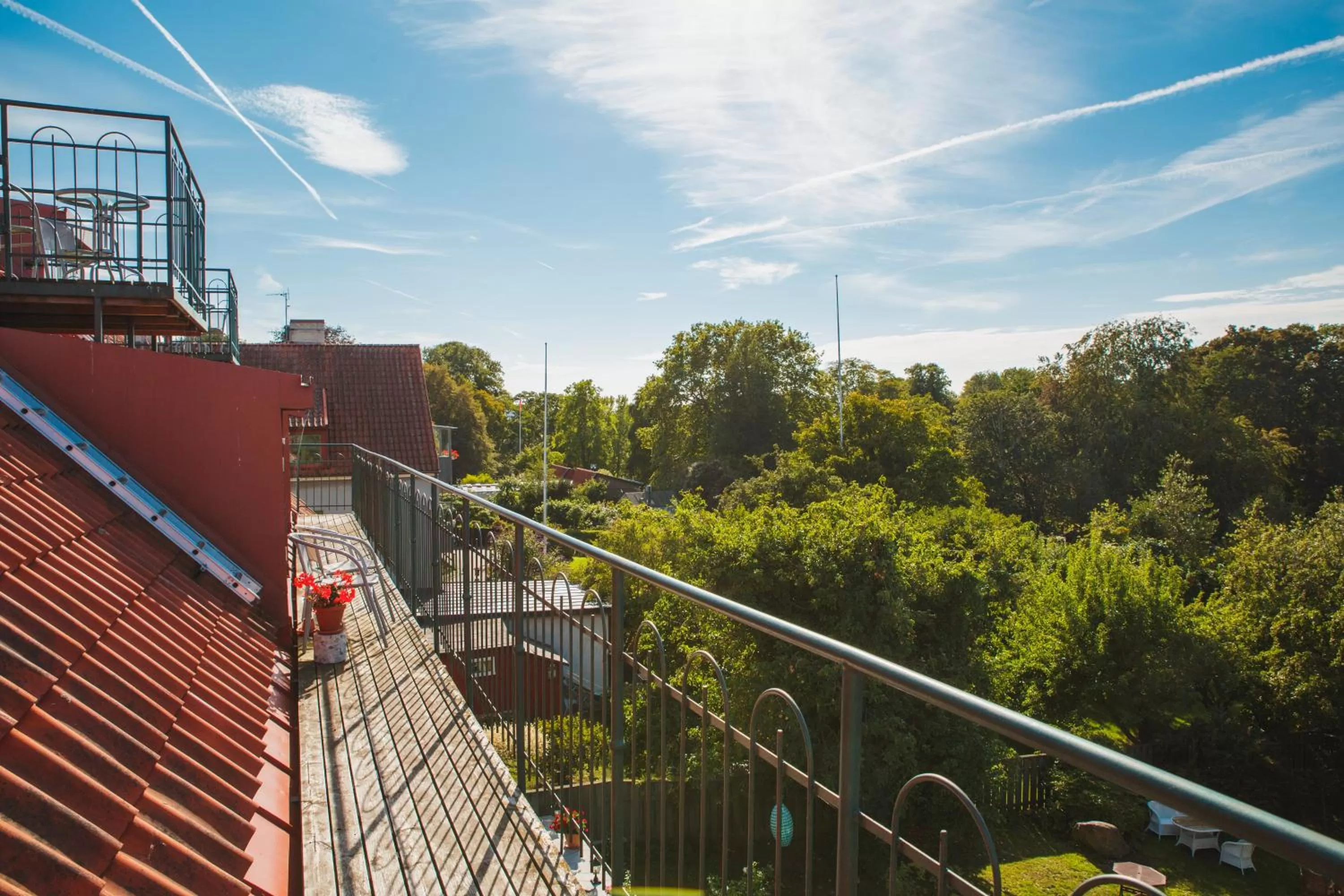 Balcony/Terrace in Hotell Breda Blick