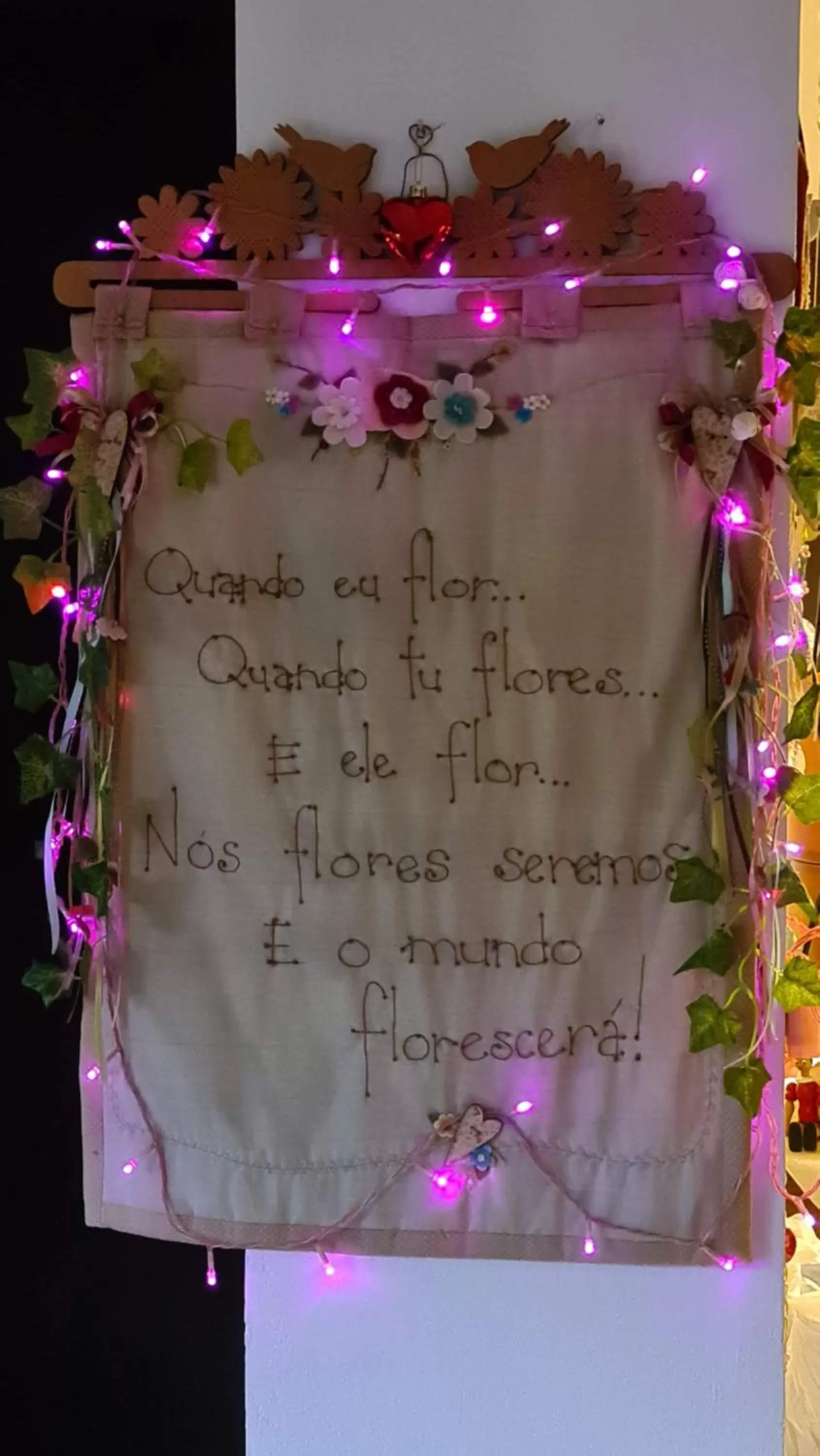 Decorative detail in Pousada Vila Rosada