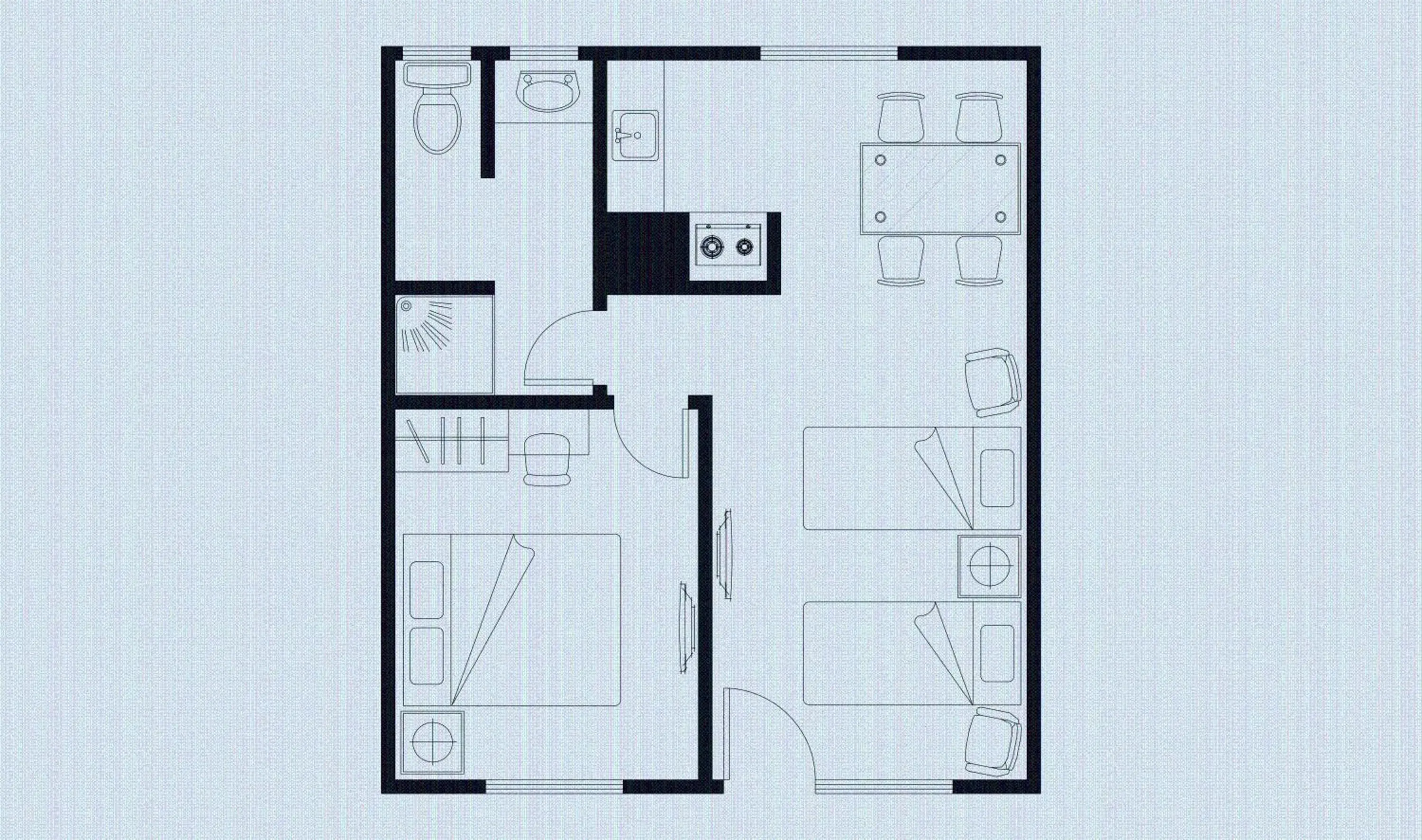 Floor Plan in Tudor Motor Lodge