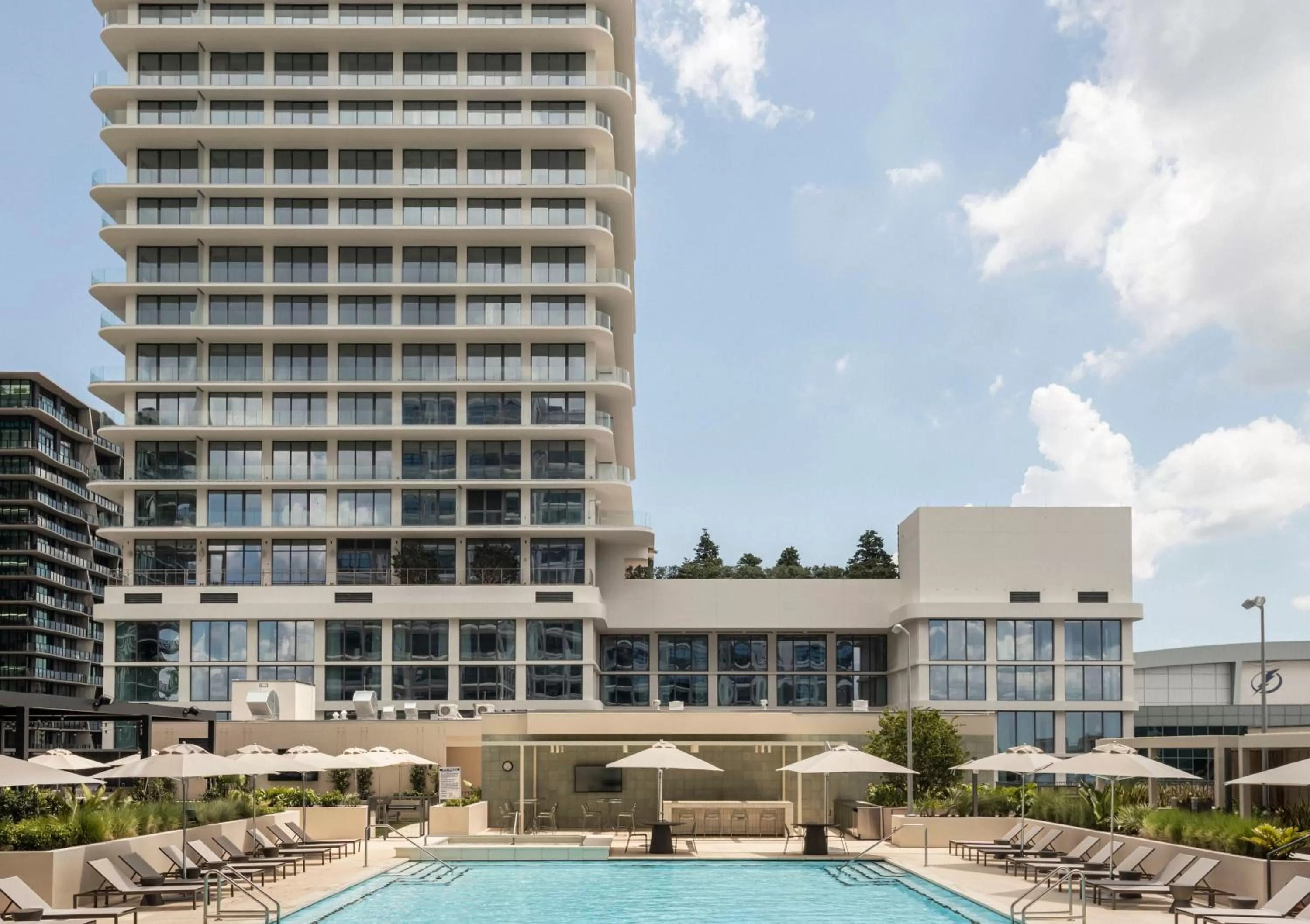 Pool view in ROOST Tampa