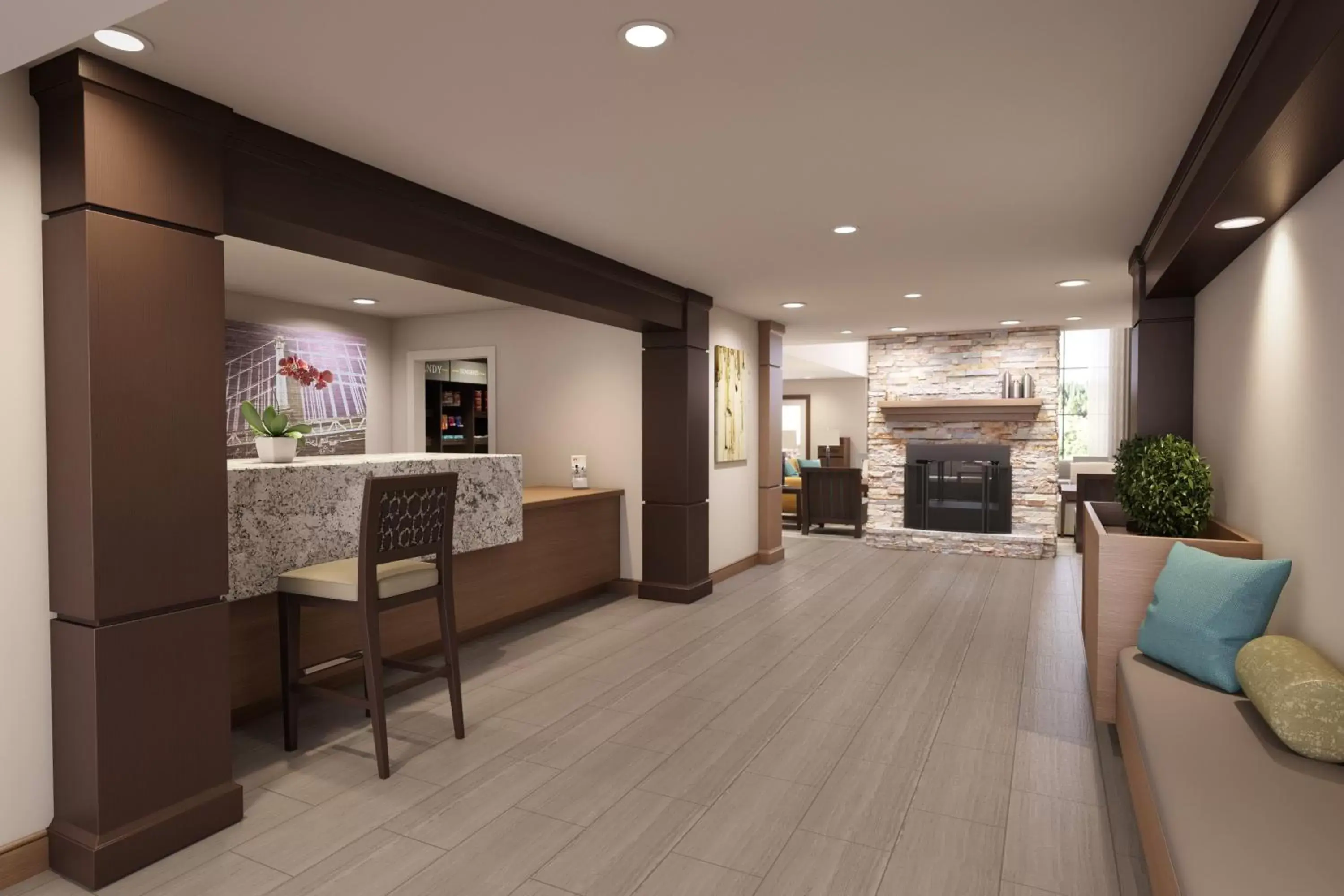 Lobby or reception in Staybridge Suites Quantico-Stafford by IHG Lobby or reception in Staybridge Suites Quantico-Stafford by IHG