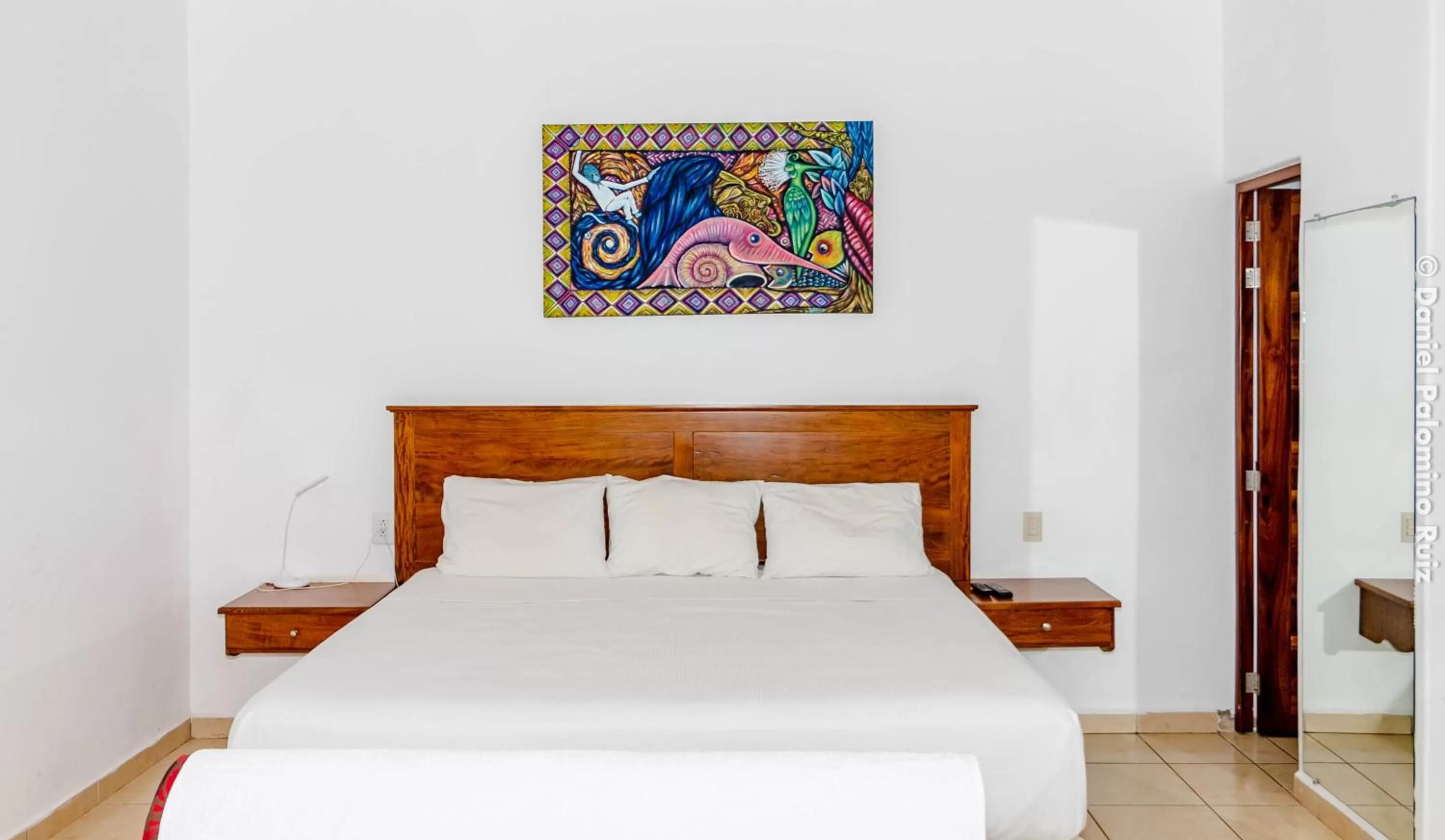 Bed in Hotel Casa Pridda