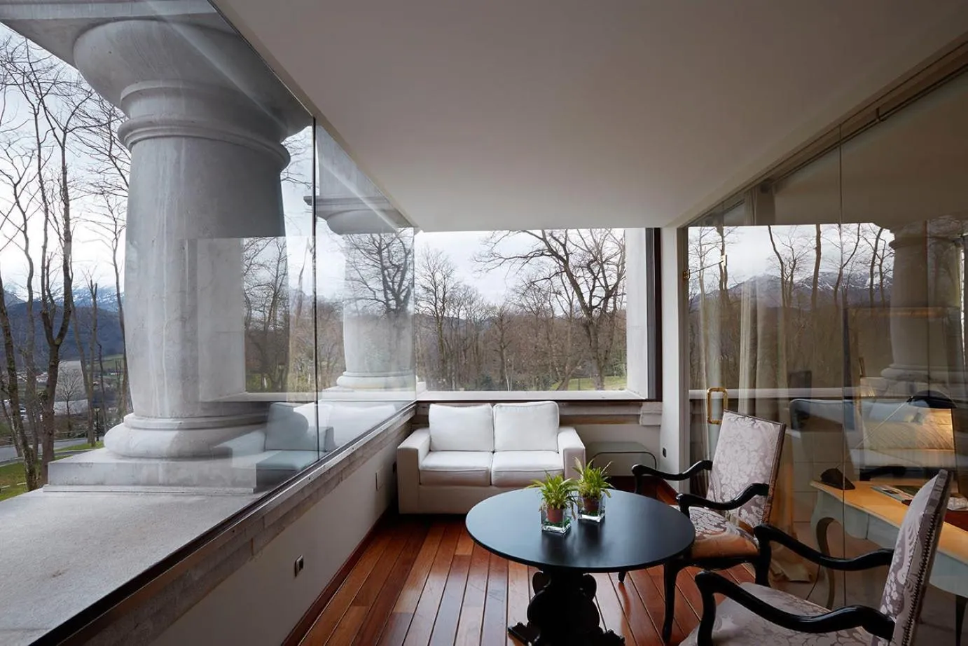 Balcony/Terrace in Castillo Del Bosque La Zoreda