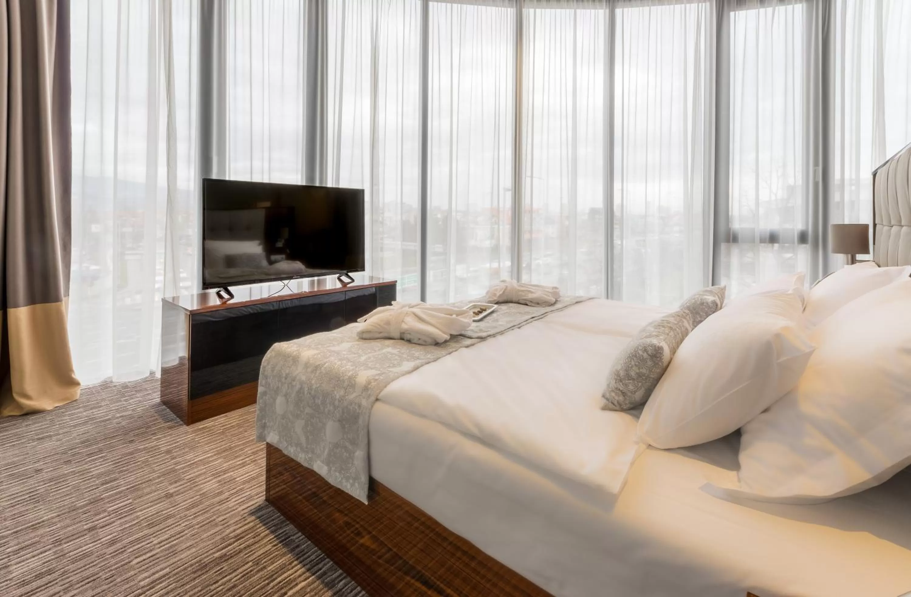 Bed in Admiral Hotel