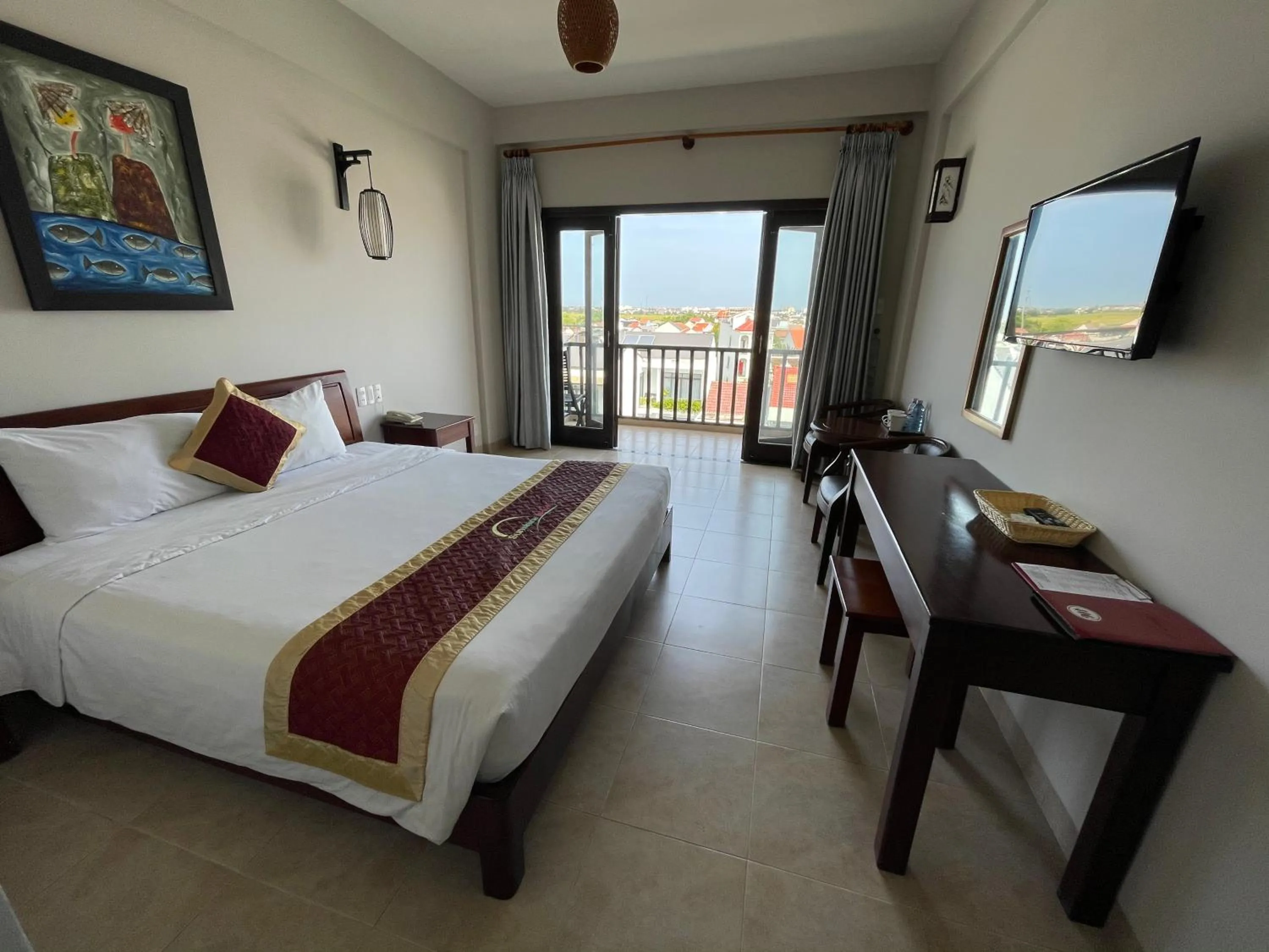 Bed in Sunshine Hoian Hotel