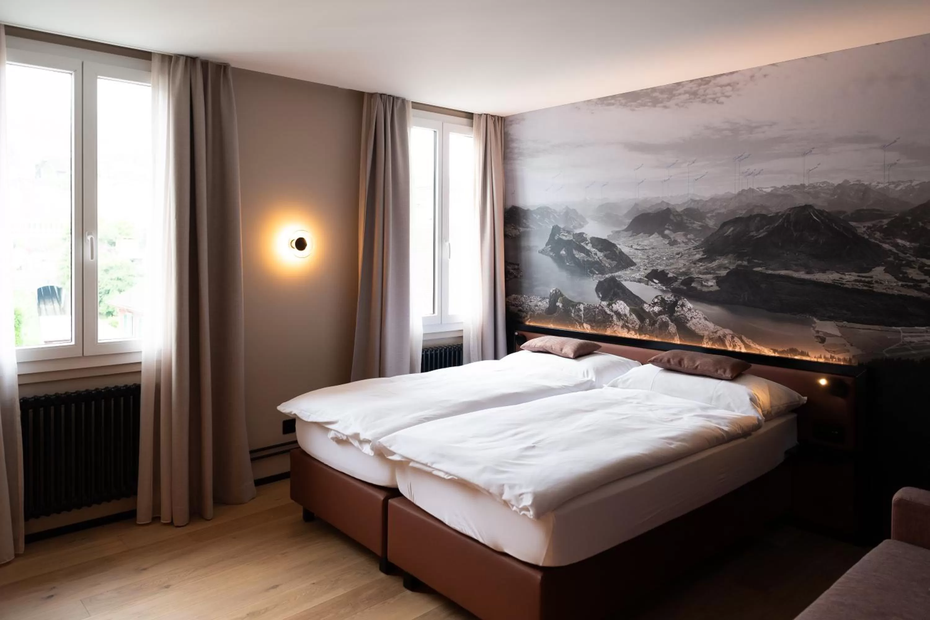 Photo of the whole room, Bed in Boutique Hotel Stanserhof