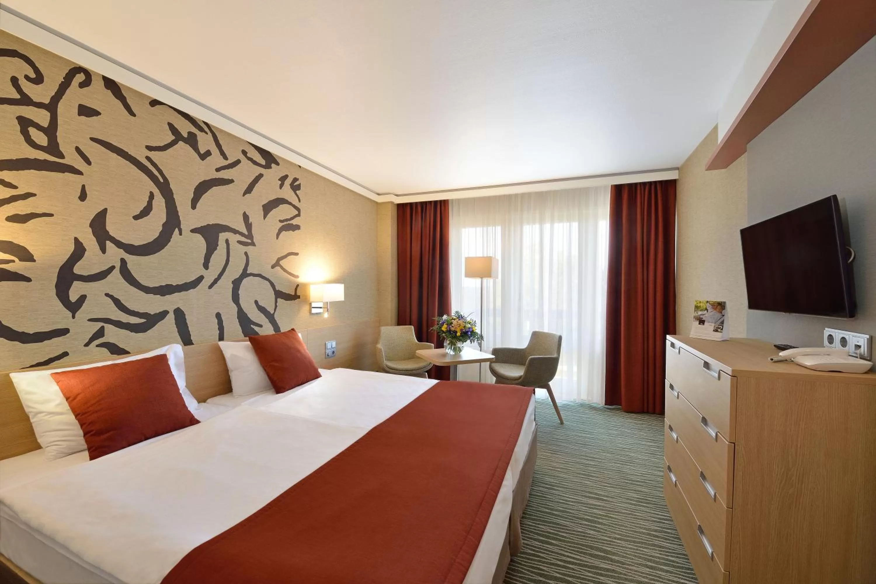 Bedroom, Bed in Danubius Hotel Bük