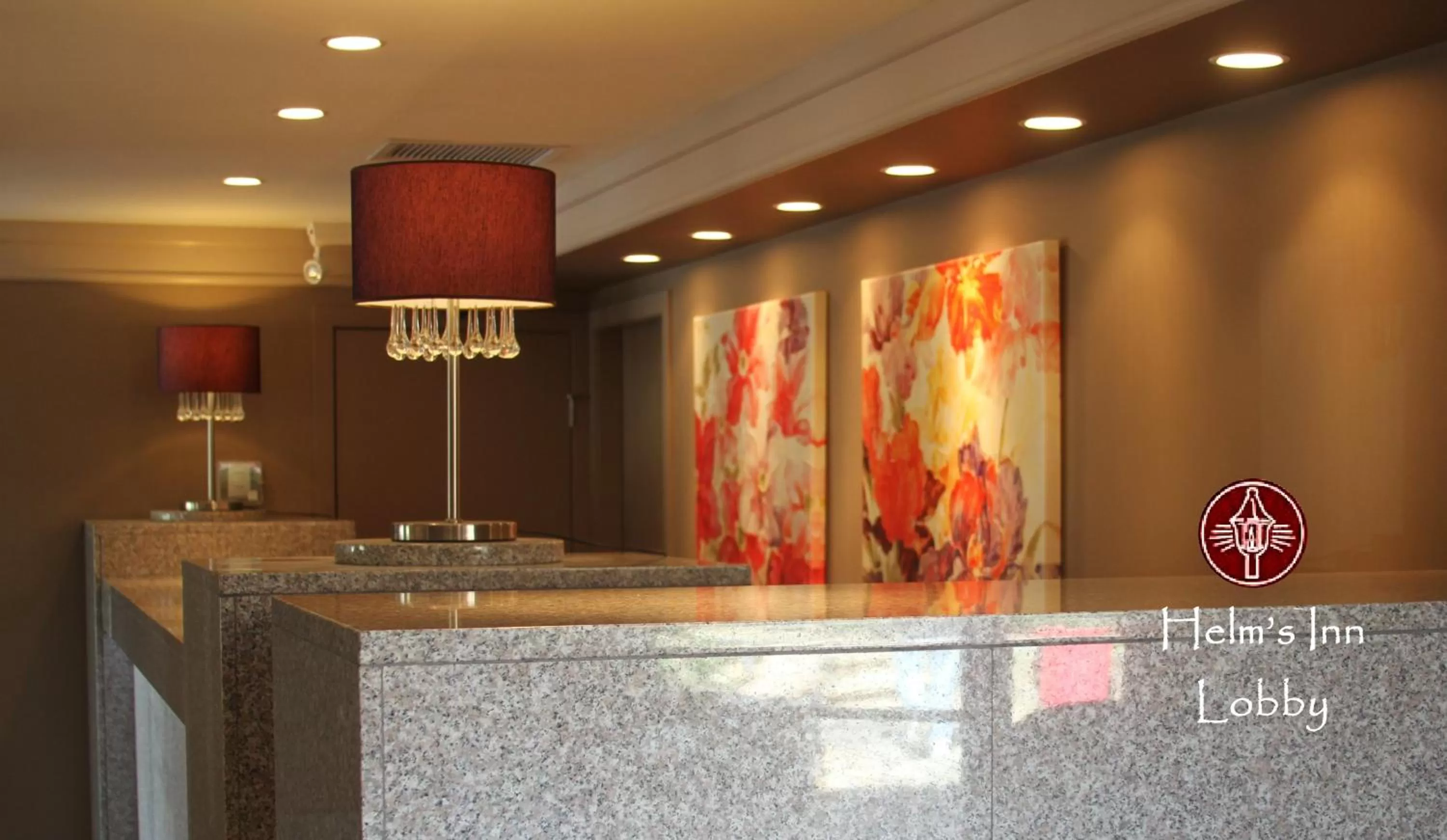 Lobby or reception in Helm's Inn