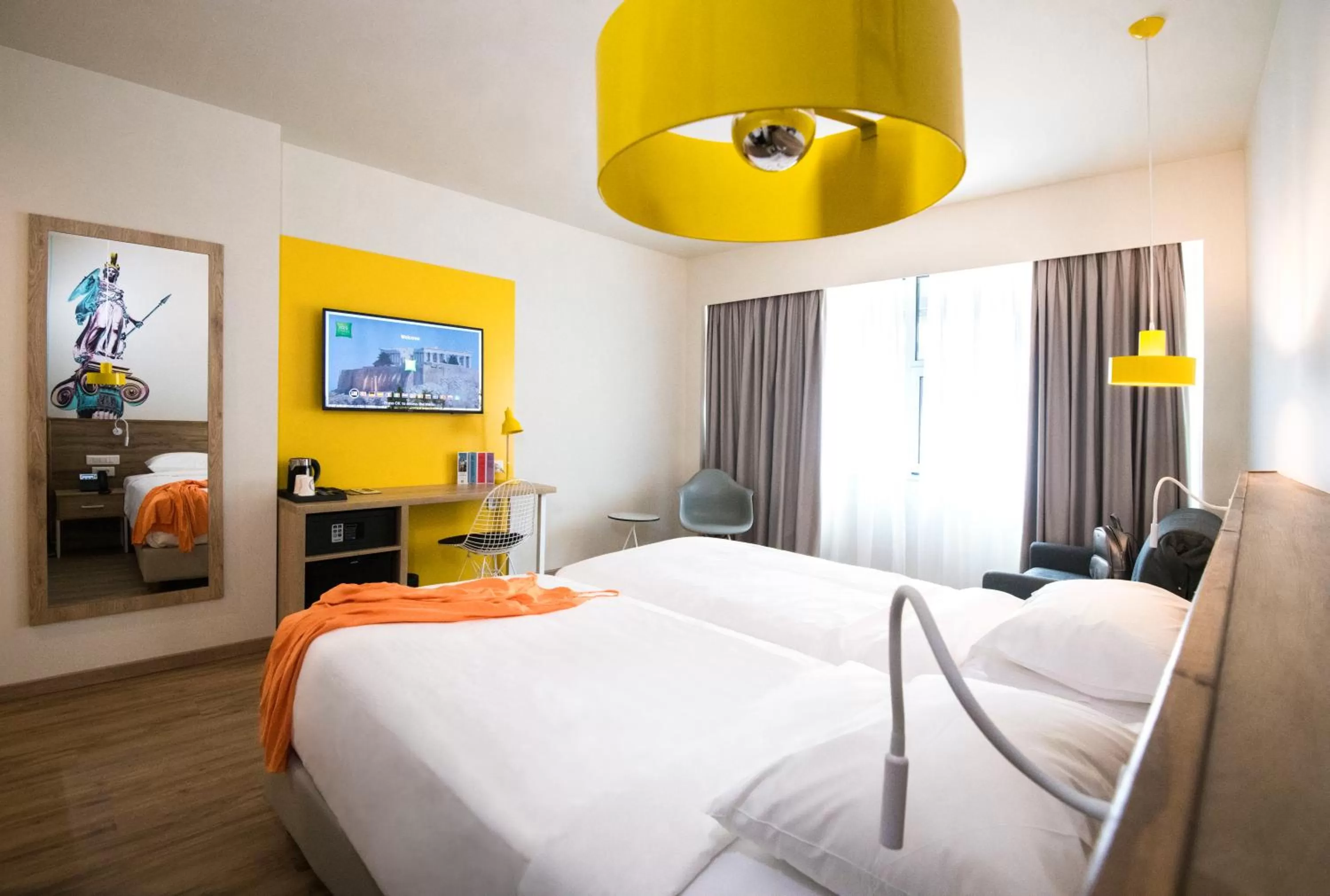Bed in ibis Styles Athens Routes