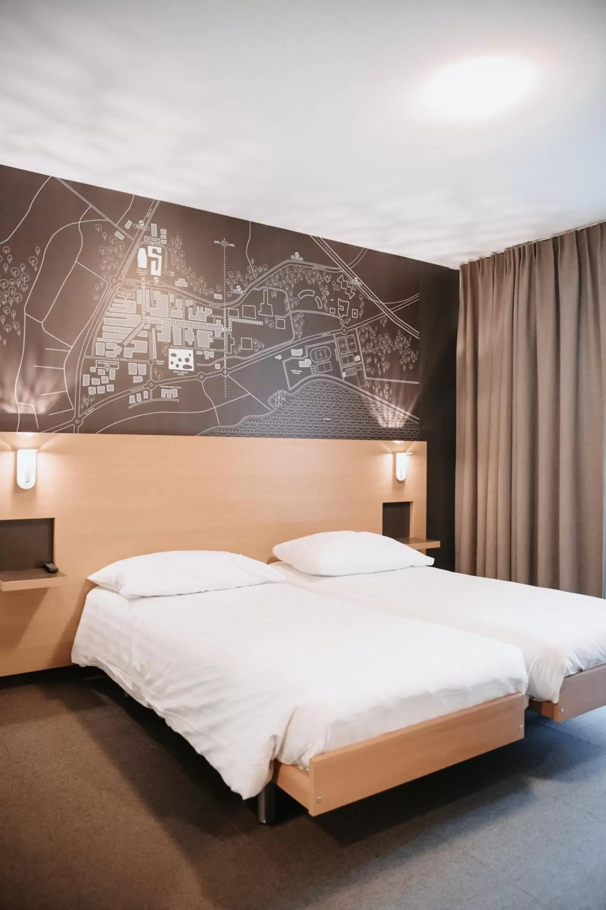 Bed in SwissTech Hotel
