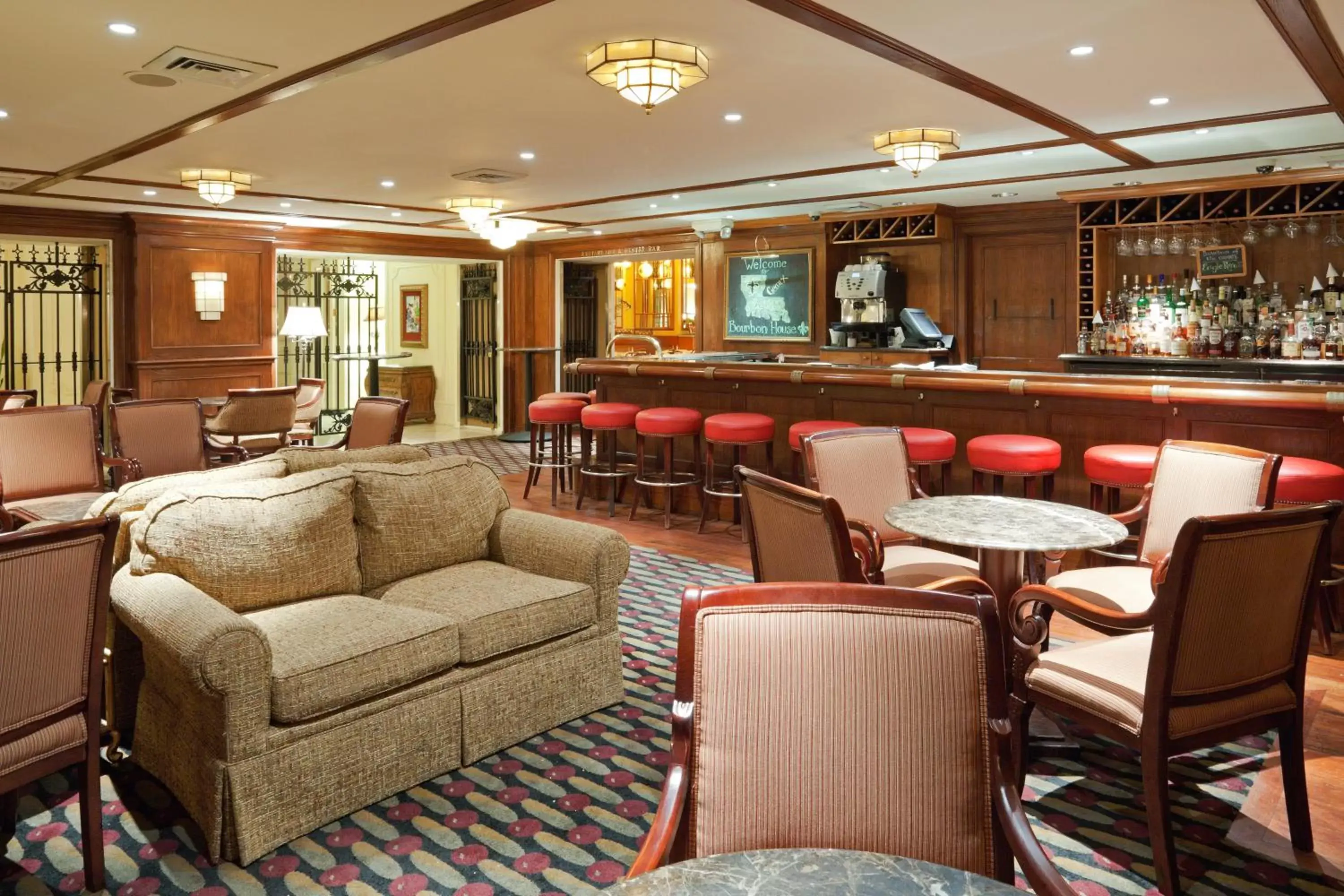 Lounge or bar in Astor Crowne Plaza New Orleans French Quarter, Corner of Bourbon and Canal