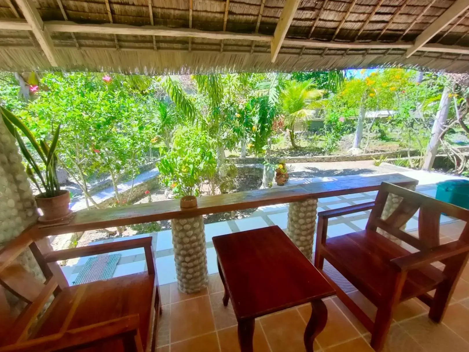 Seating area, Pool View in Moalboal T Breeze Coastal Resort