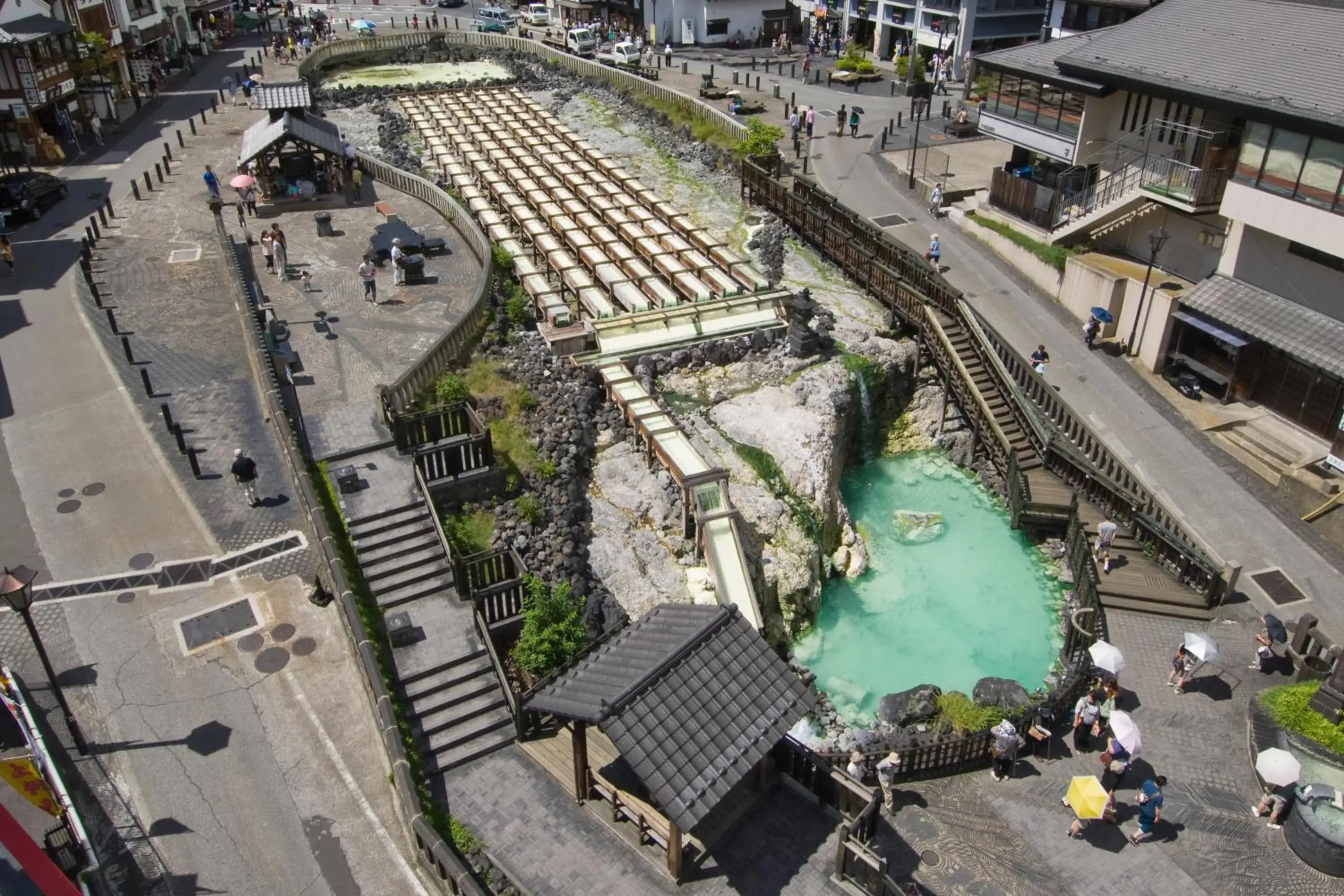 Street view, Bird's-eye View in Kusatsu Onsen Daitokan