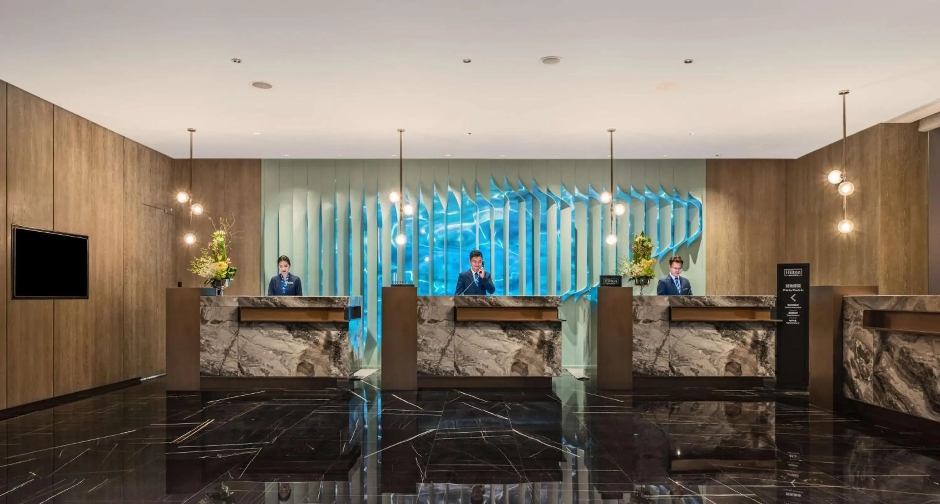 Lobby or reception in Hilton Shenzhen World Exhibition & Convention Center