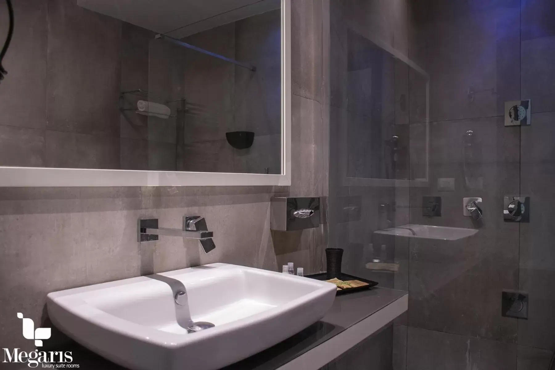 Bathroom in Megaris Luxury Suite Rooms