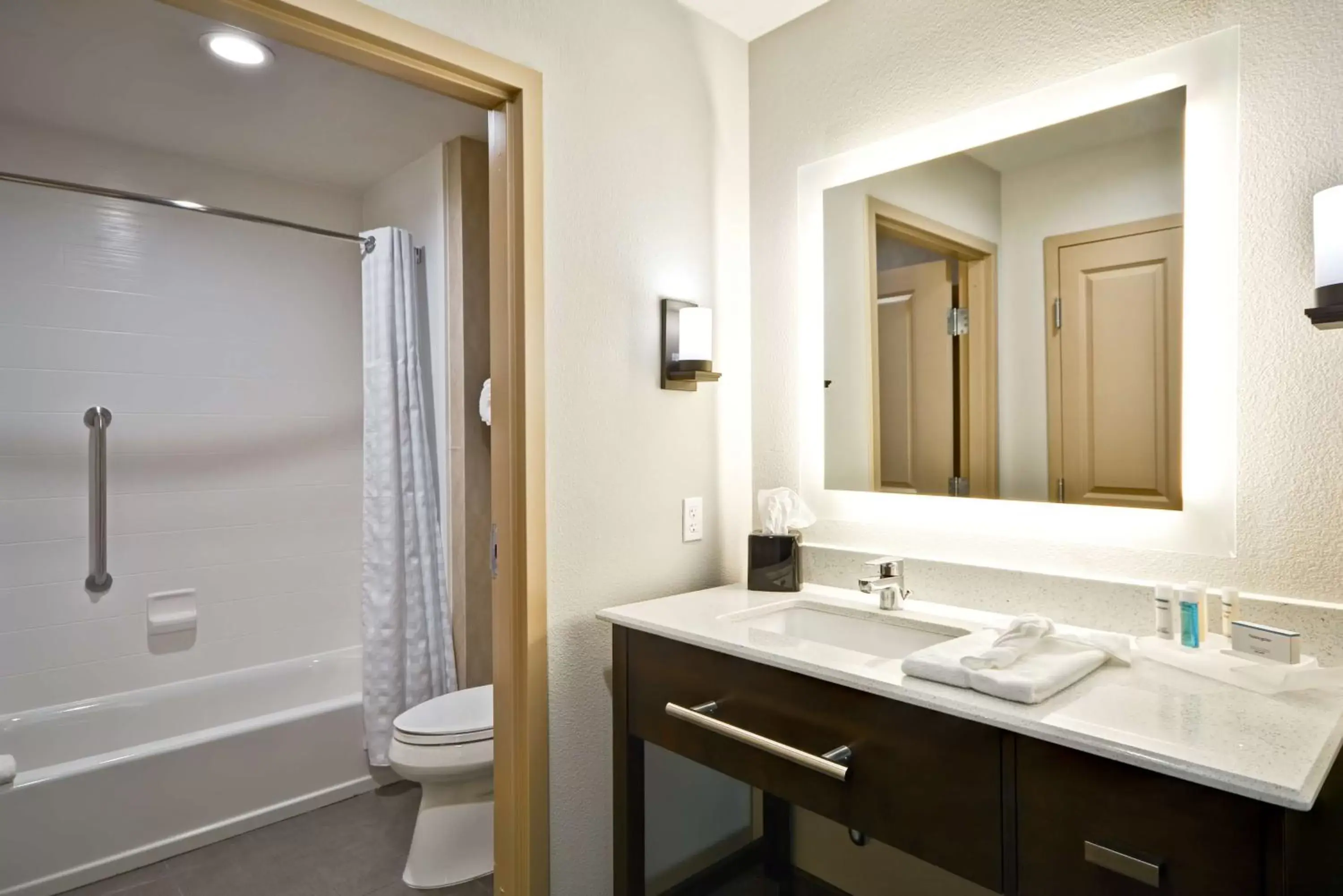 Bathroom in Homewood Suites By Hilton Galveston