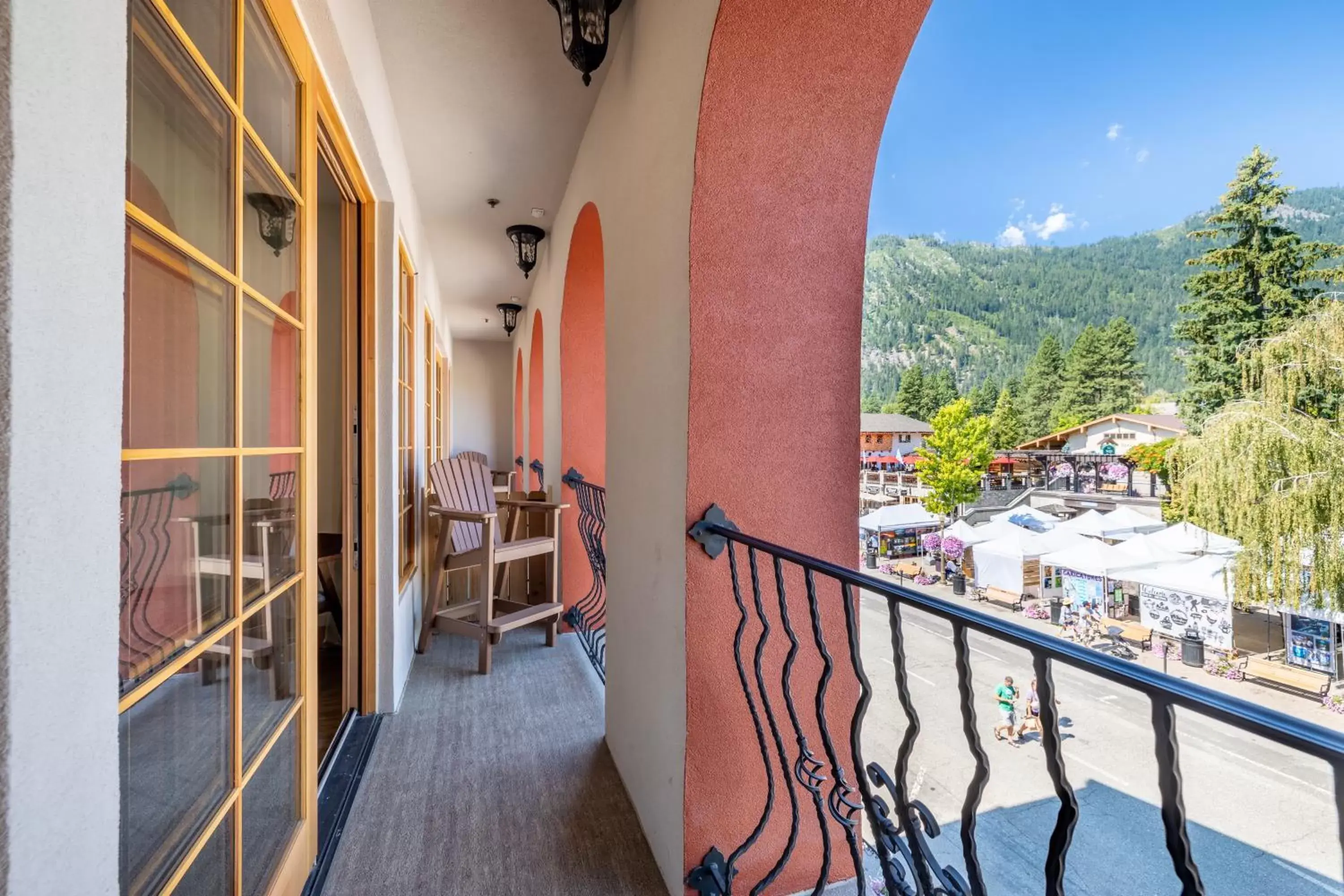 Balcony/Terrace in Alpen Dorf Pension