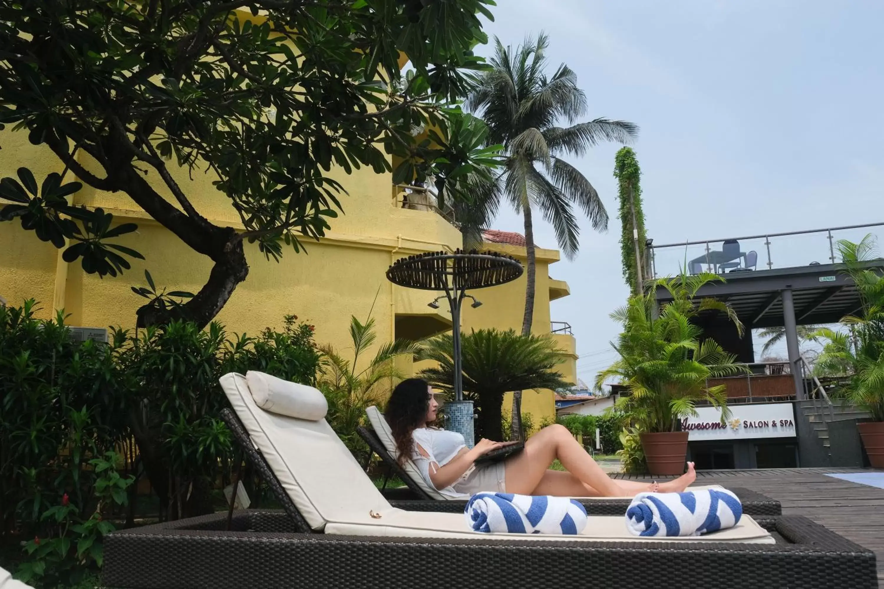 sunbed in Whispering Palms Beach Resort