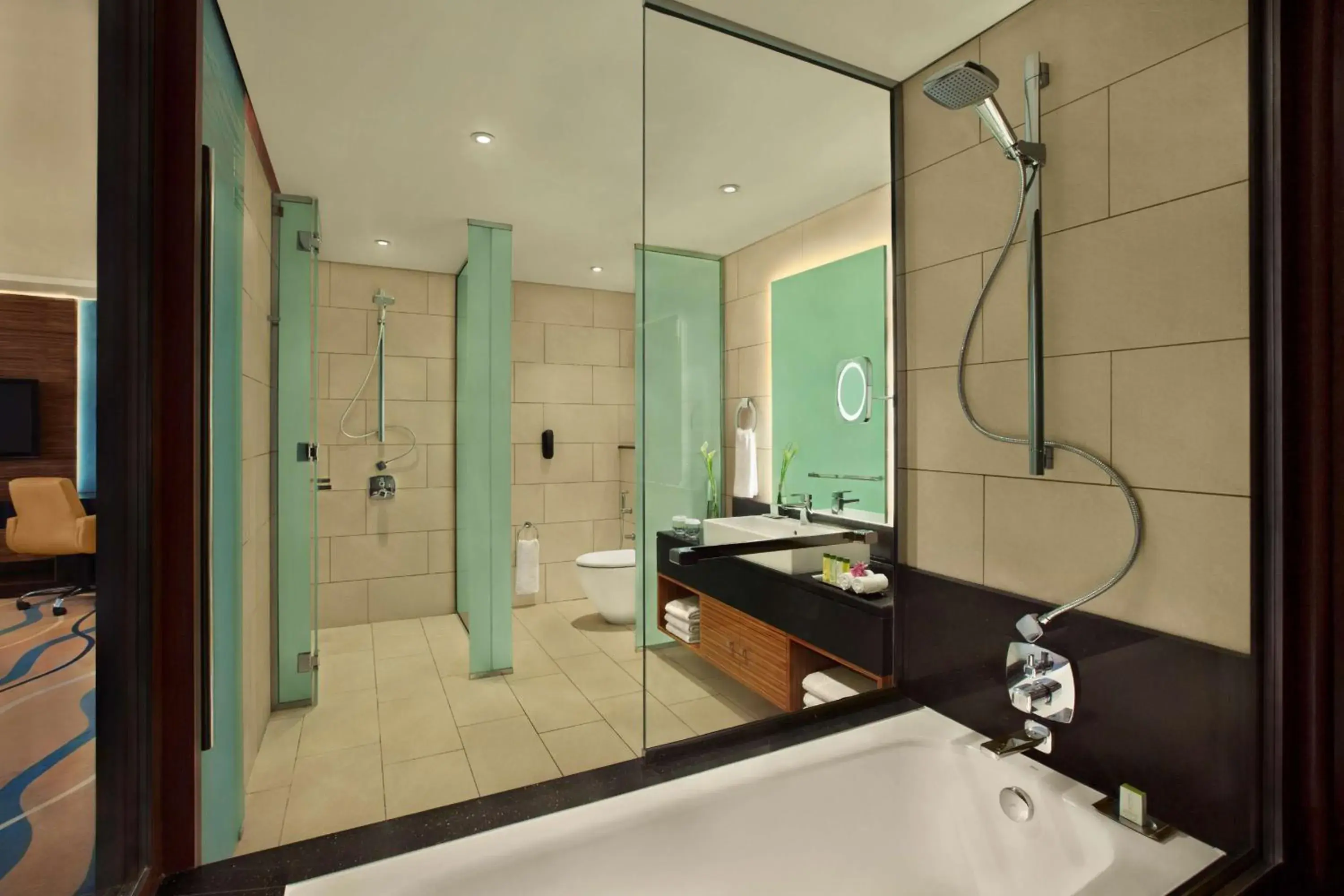Bathroom in DoubleTree by Hilton Hotel and Residences Dubai – Al Barsha