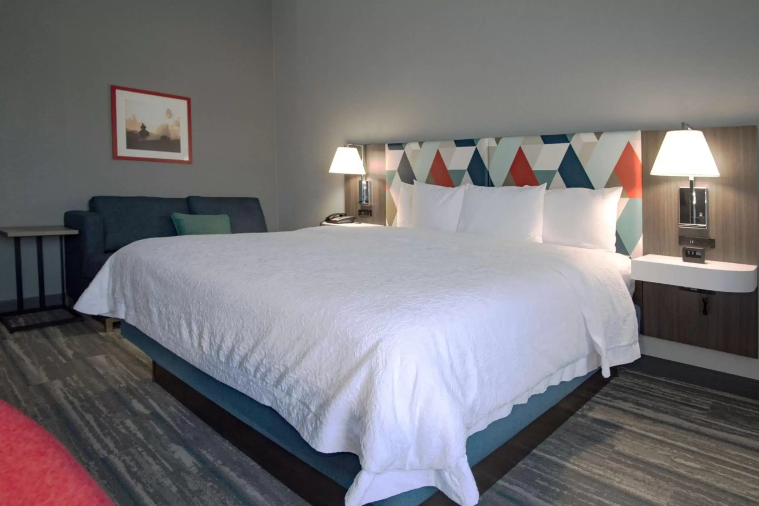 Living room, Bed in Hampton Inn Oklahoma City/Yukon