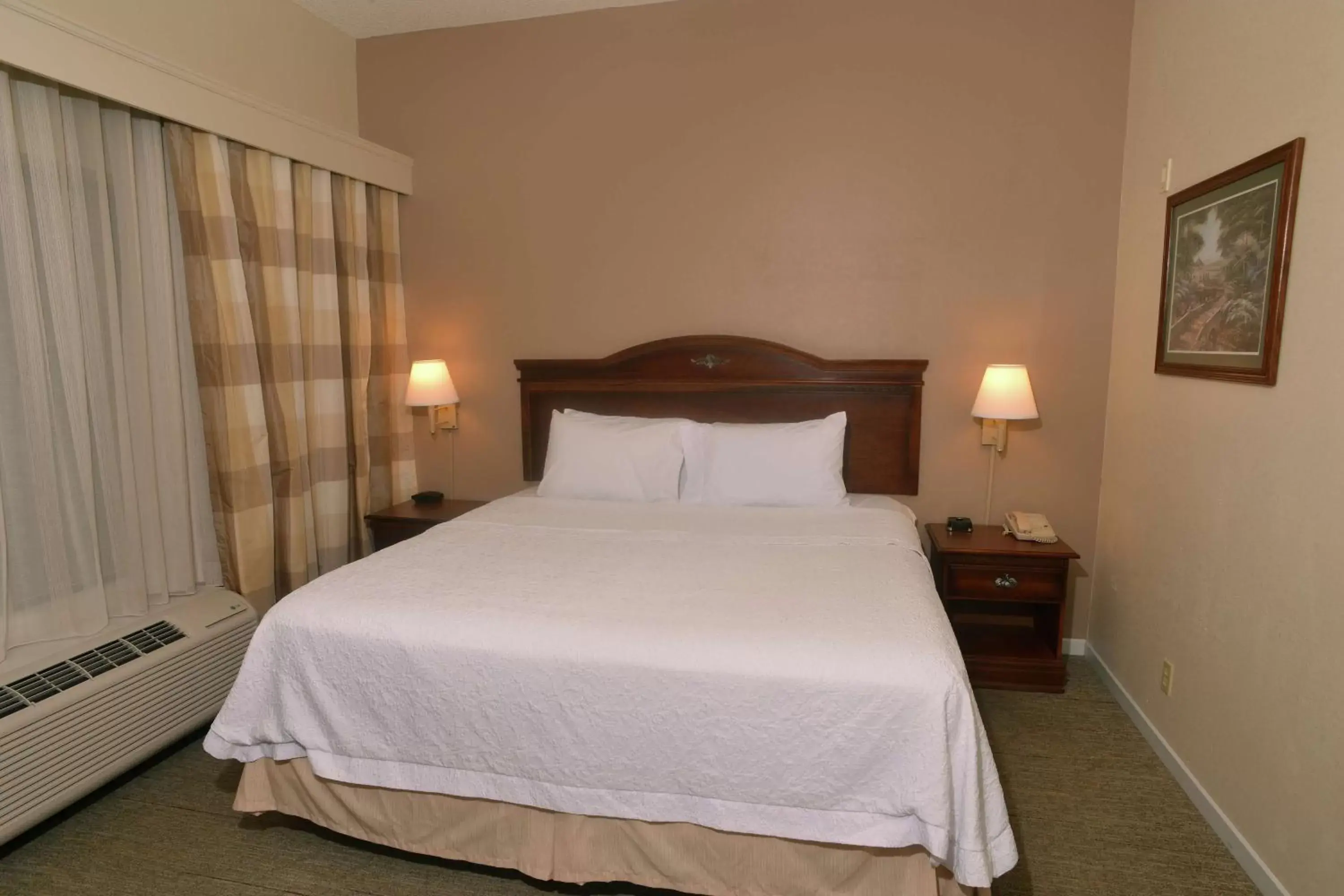 Bed in Hampton Inn & Suites Springfield