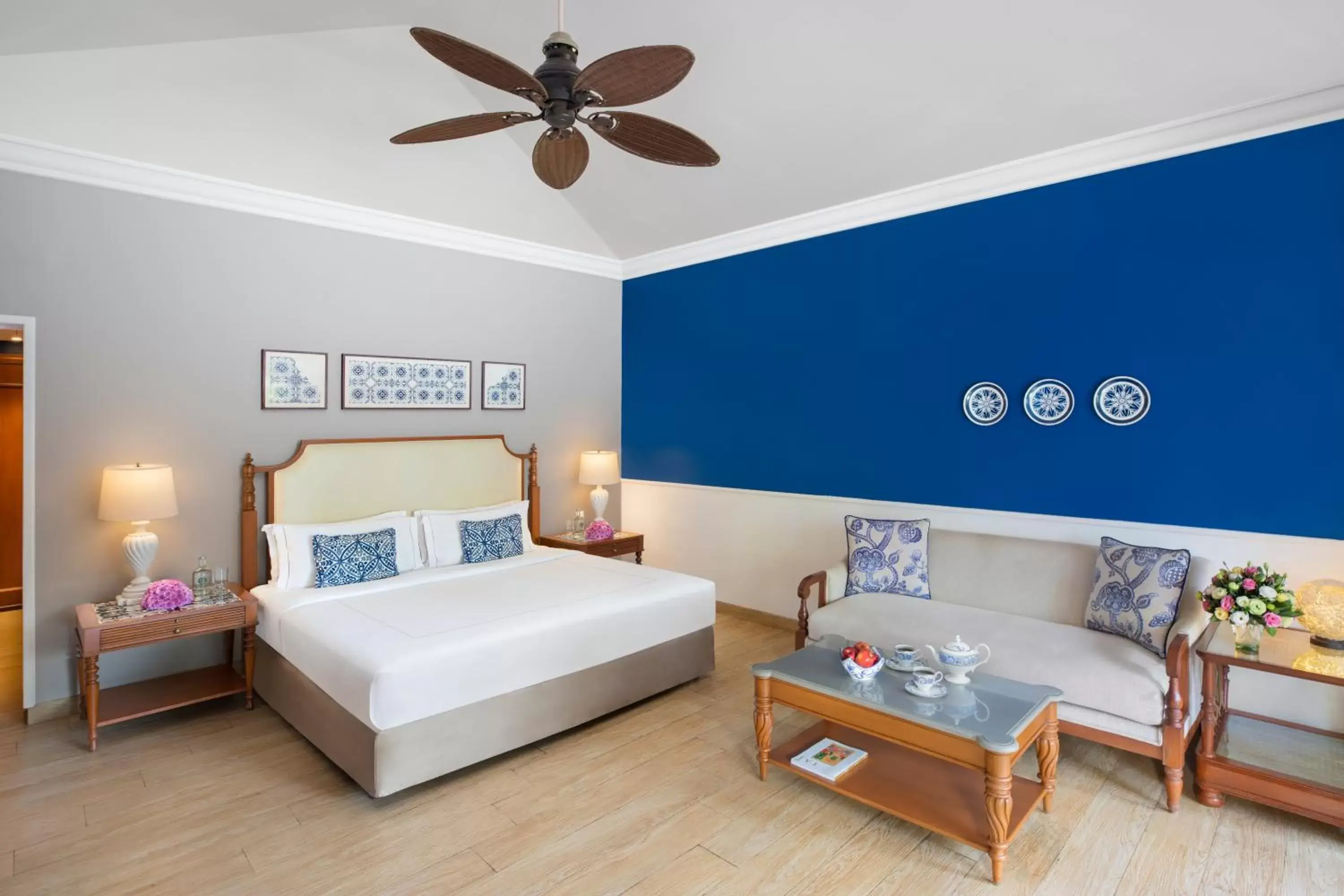 Bedroom, Bed in Taj Exotica Resort & Spa, Goa