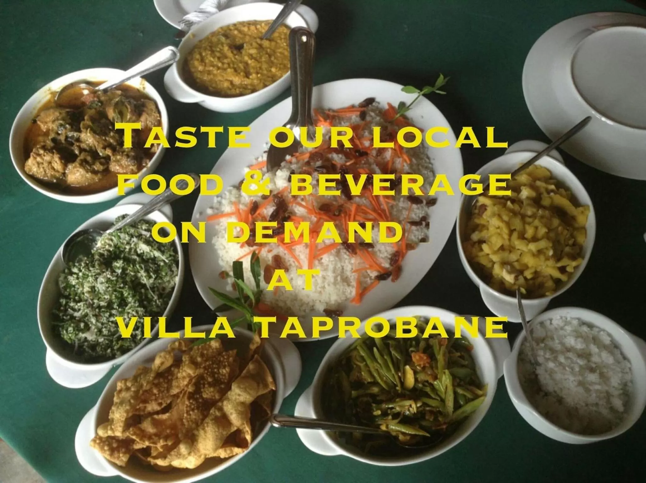 Food in Villa Taprobane