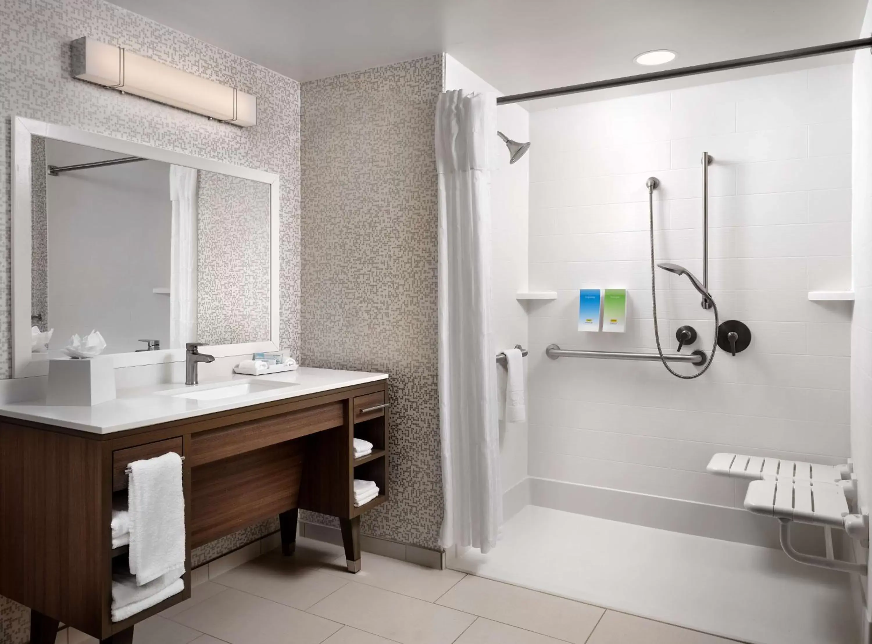 Bathroom in Home2 Suites By Hilton Fishers Indianapolis Northeast