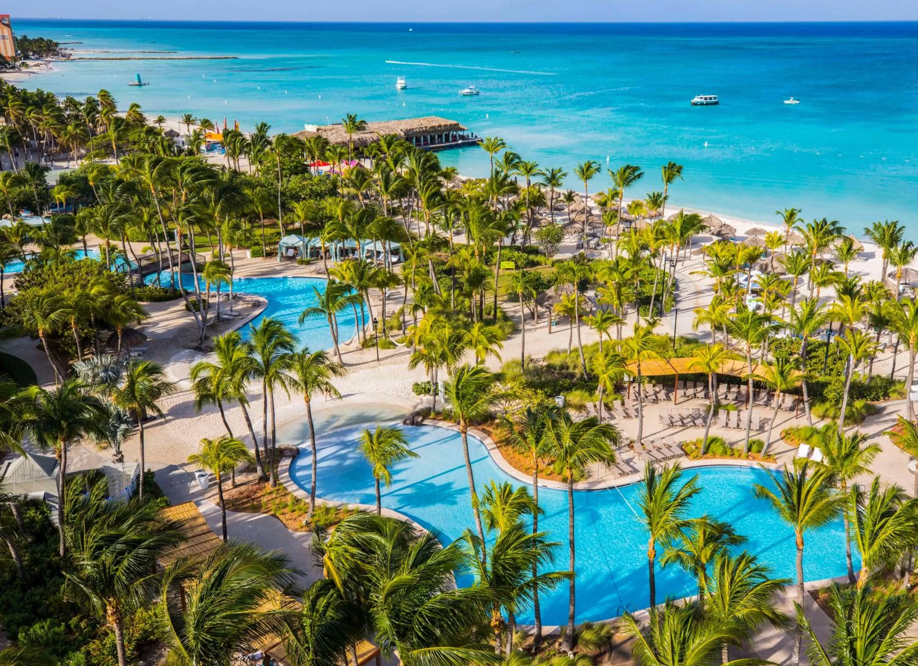 Pool view in Hilton Aruba Caribbean Resort & Casino