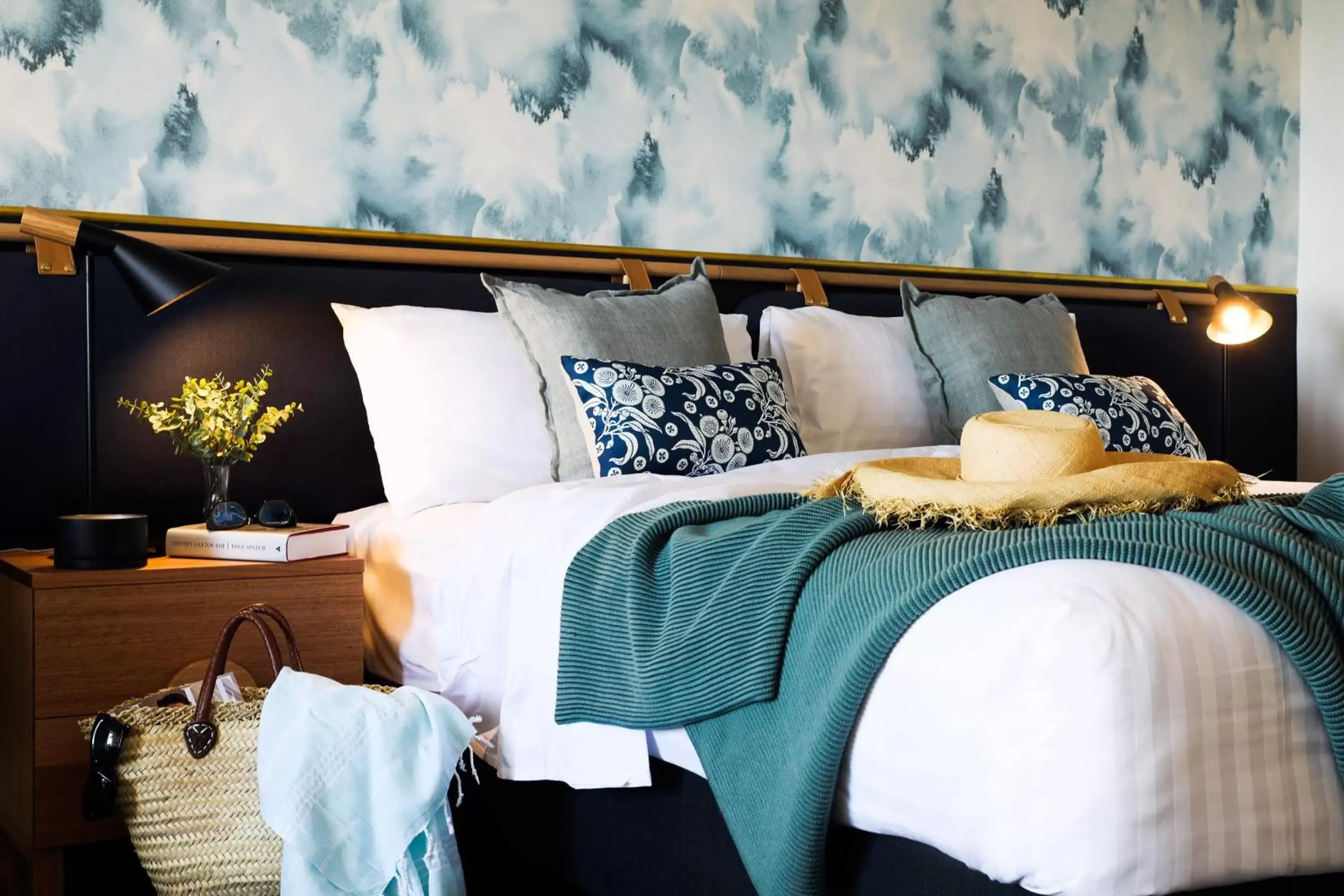 Decorative detail, Bed in Coogee Bay Boutique Hotel Decorative detail, Bed in Coogee Bay Boutique Hotel