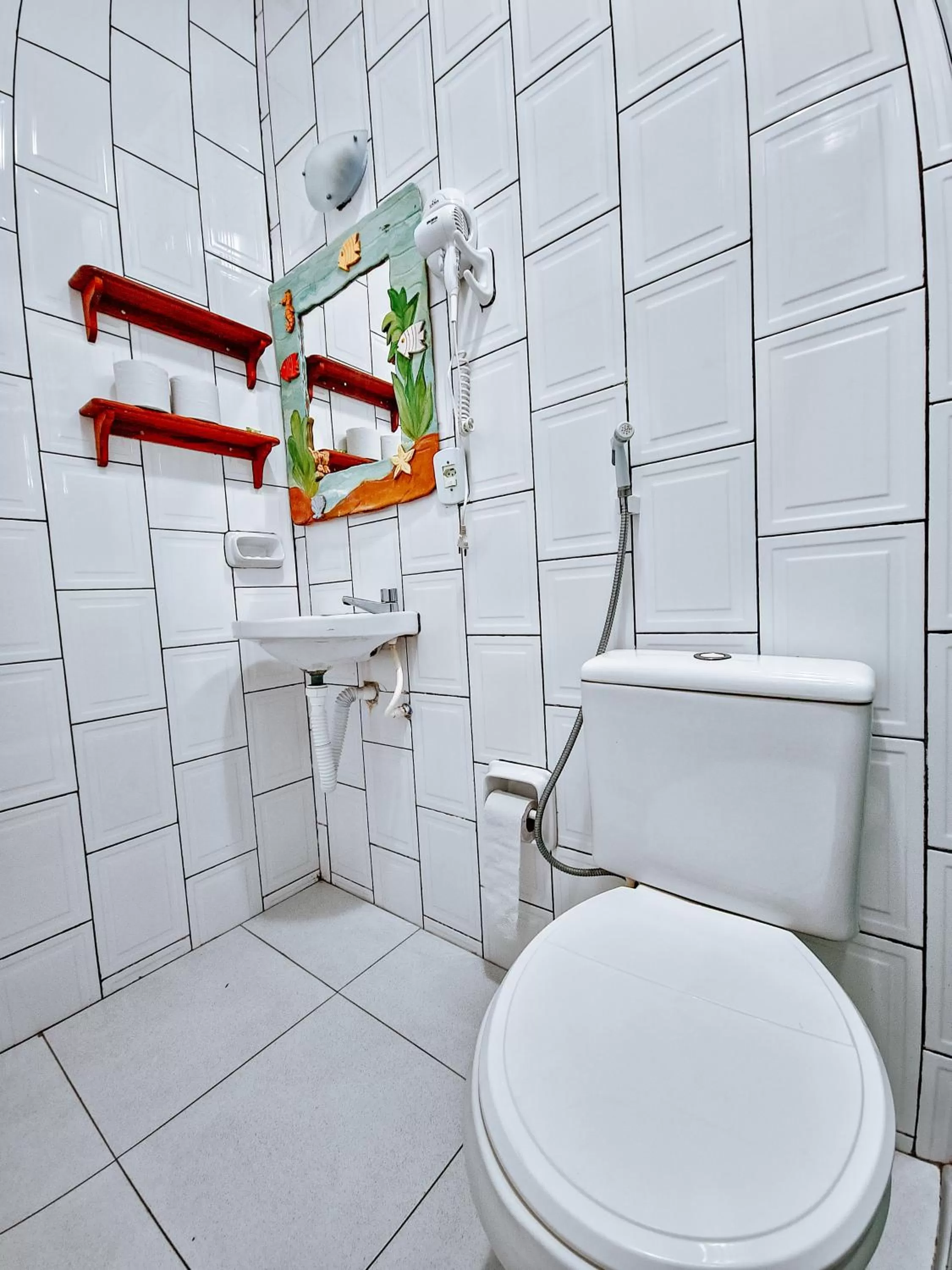 Bathroom in Suítes Água Marinha