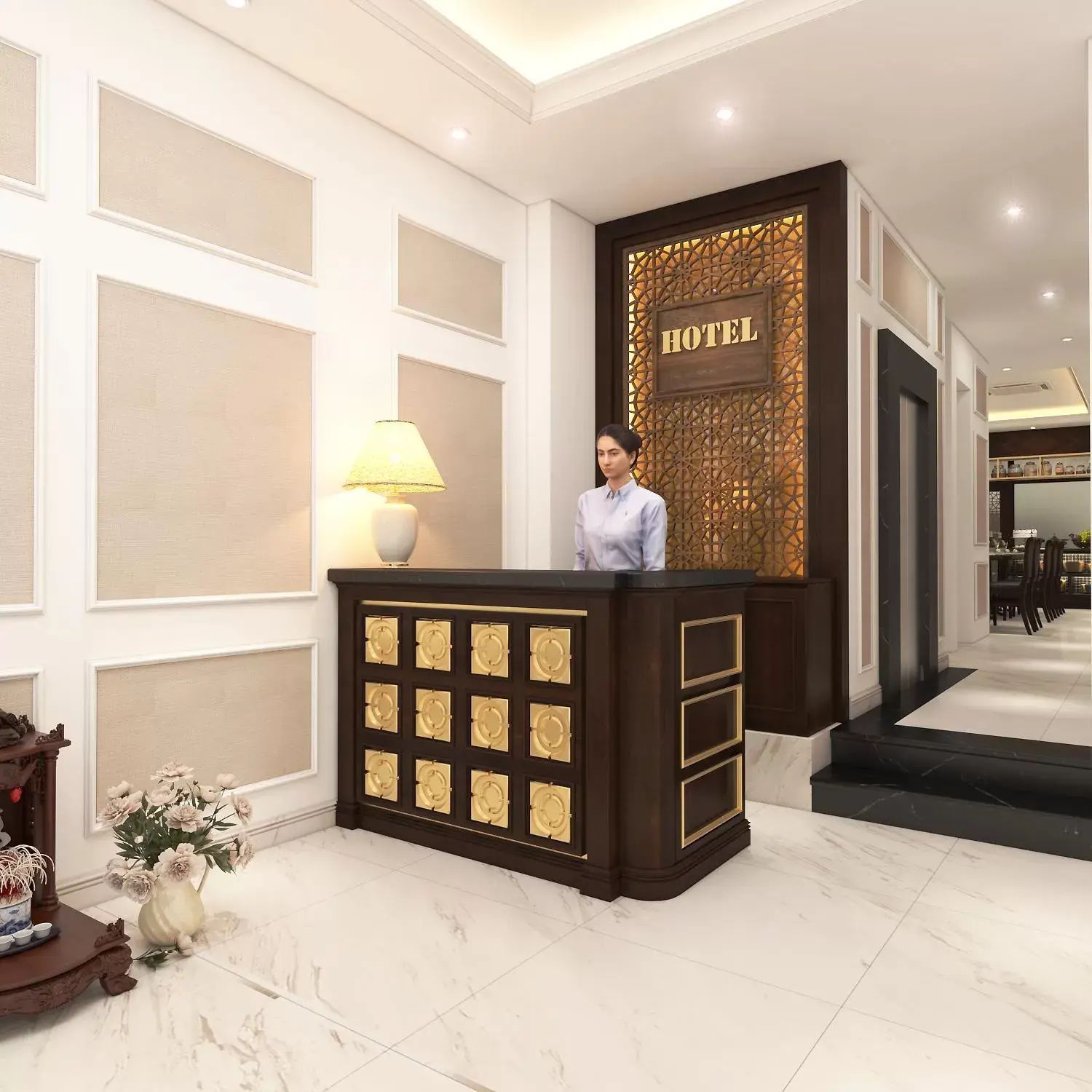 Lobby or reception, Bed in Antique Angel Hotel Lobby or reception, Bed in Antique Angel Hotel