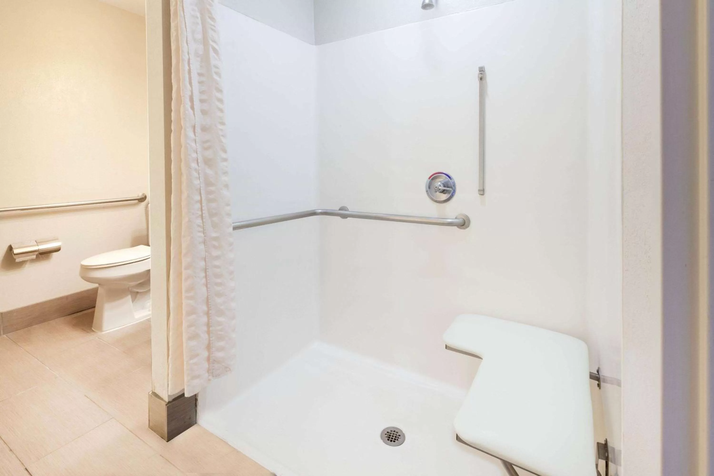 Shower in Microtel Inn Suite by Wyndham BWI Airport