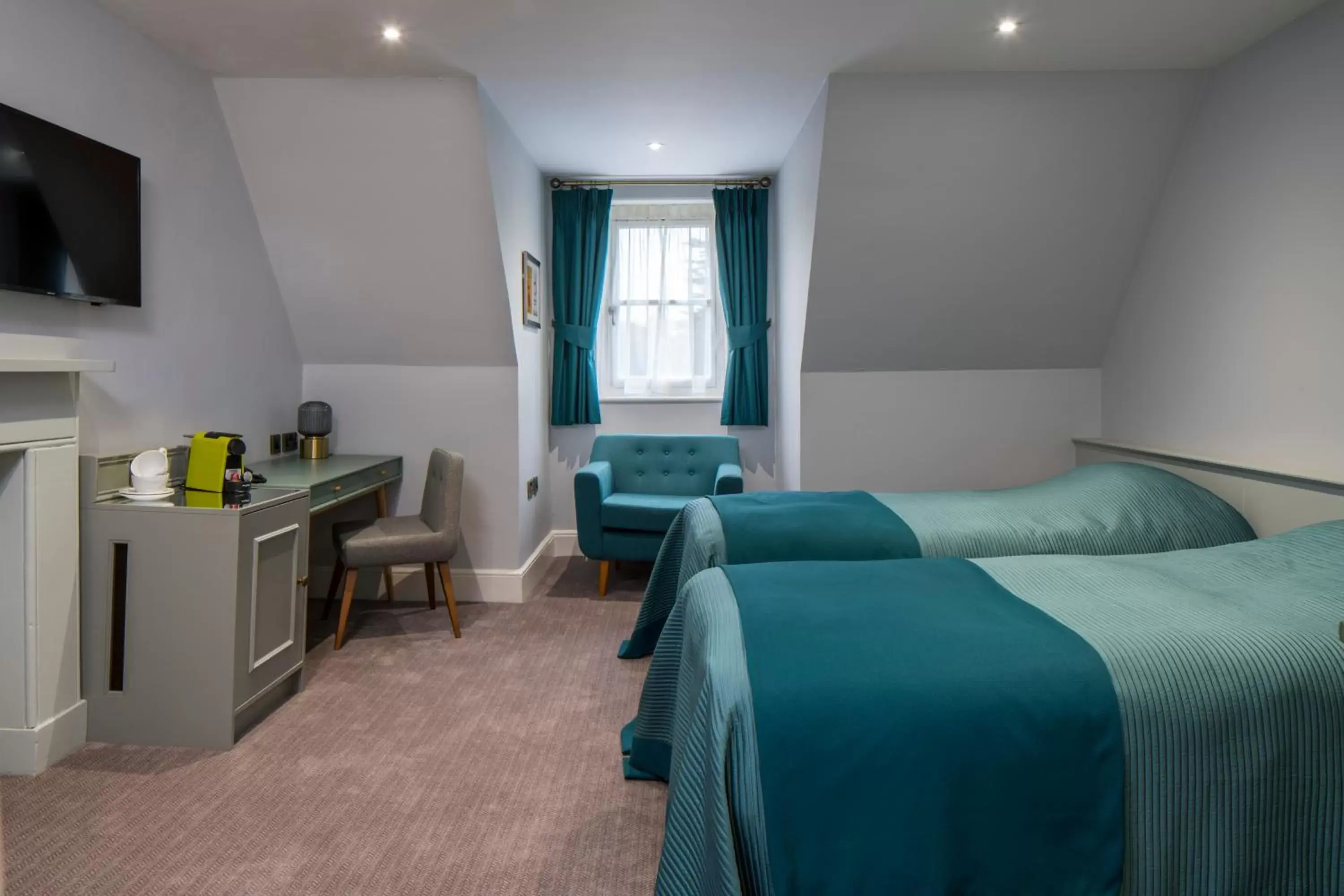 Bedroom, Bed in Lilleshall House & Gardens and Lilleshall National Sports Centre