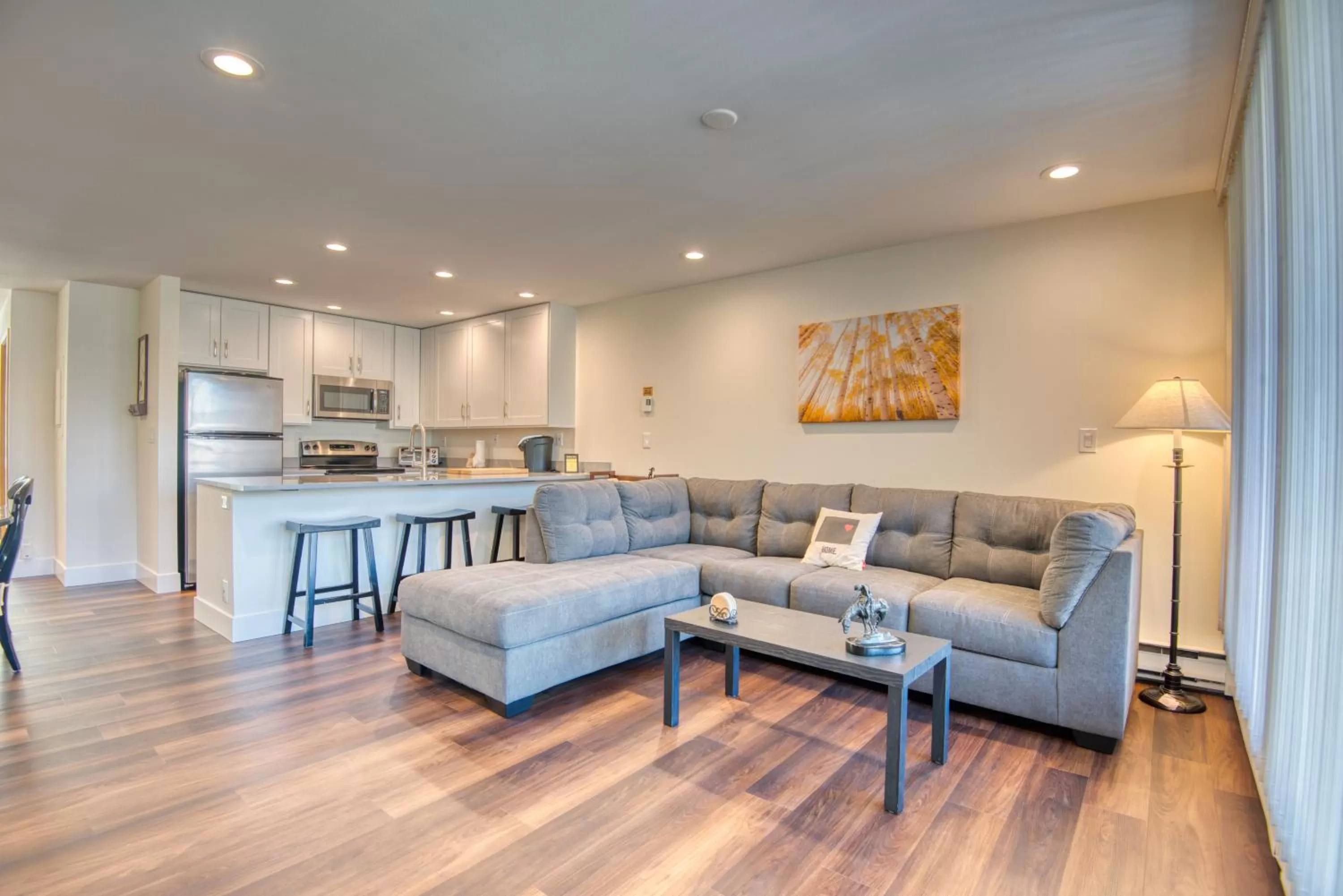 Living room in Simba Run Vail Condominiums