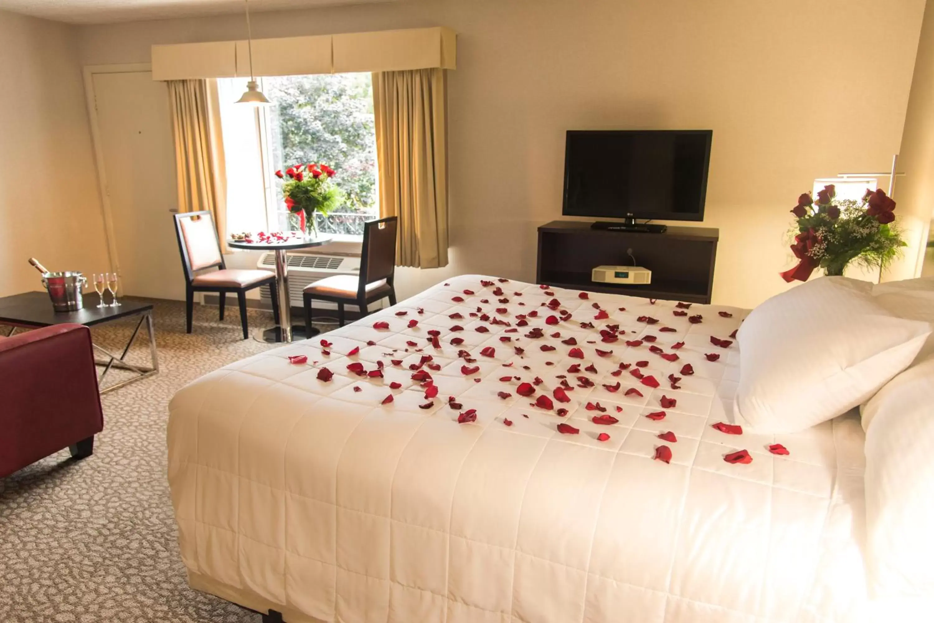 Bed in Pocono Palace Resort