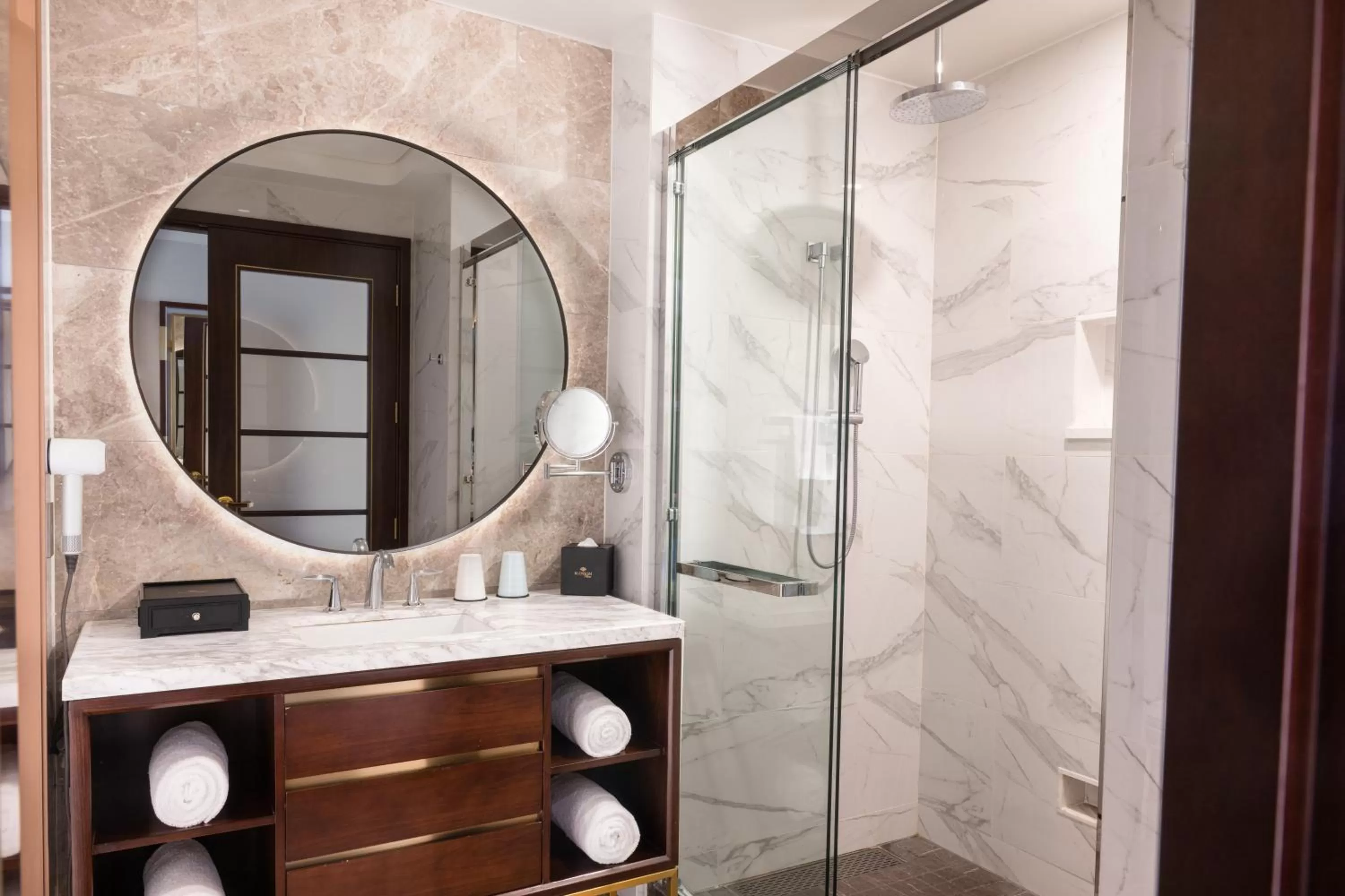 Bathroom in Blossom Hotel Houston, Curio Collection by Hilton