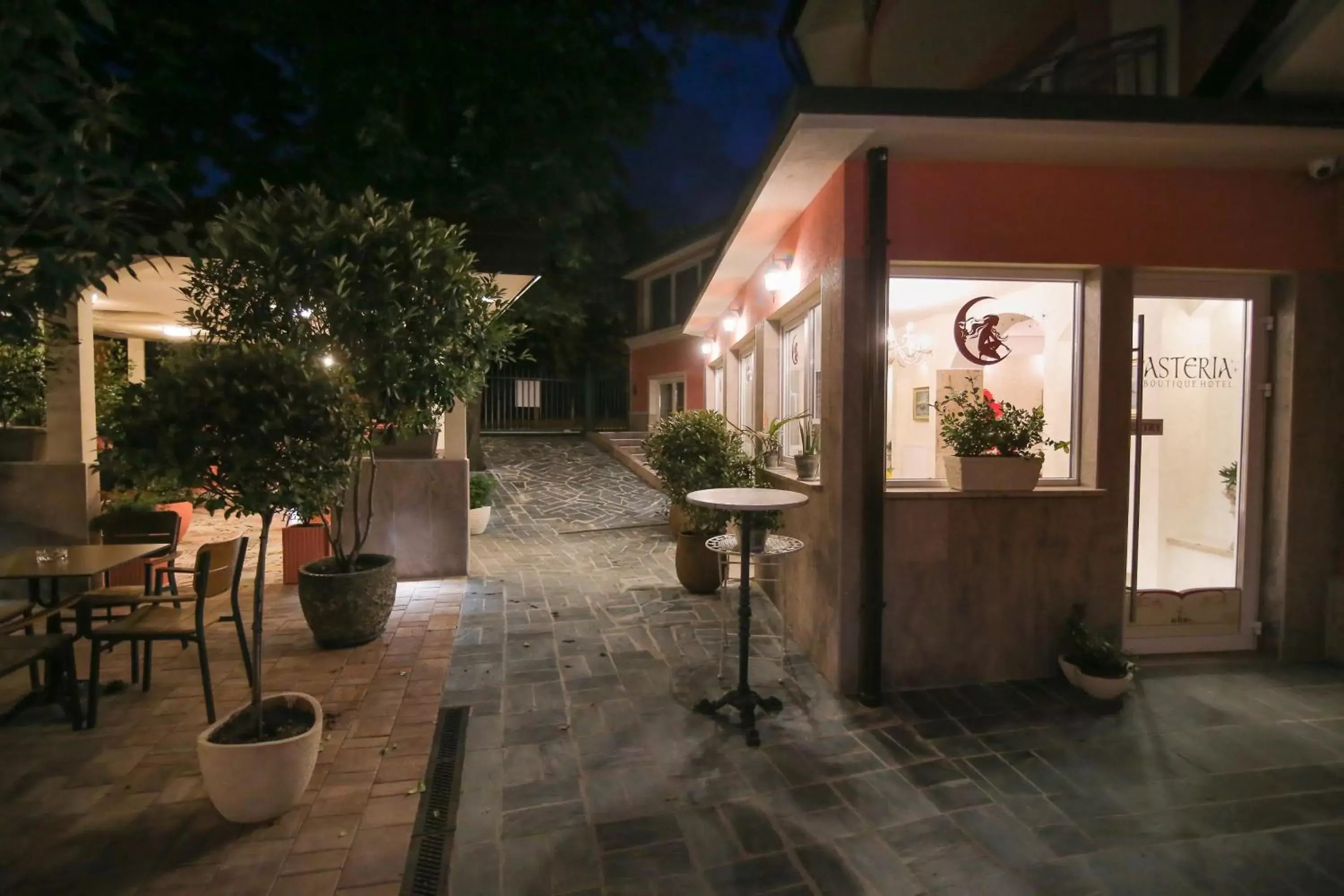 Patio in Boutique Hotel Asteria