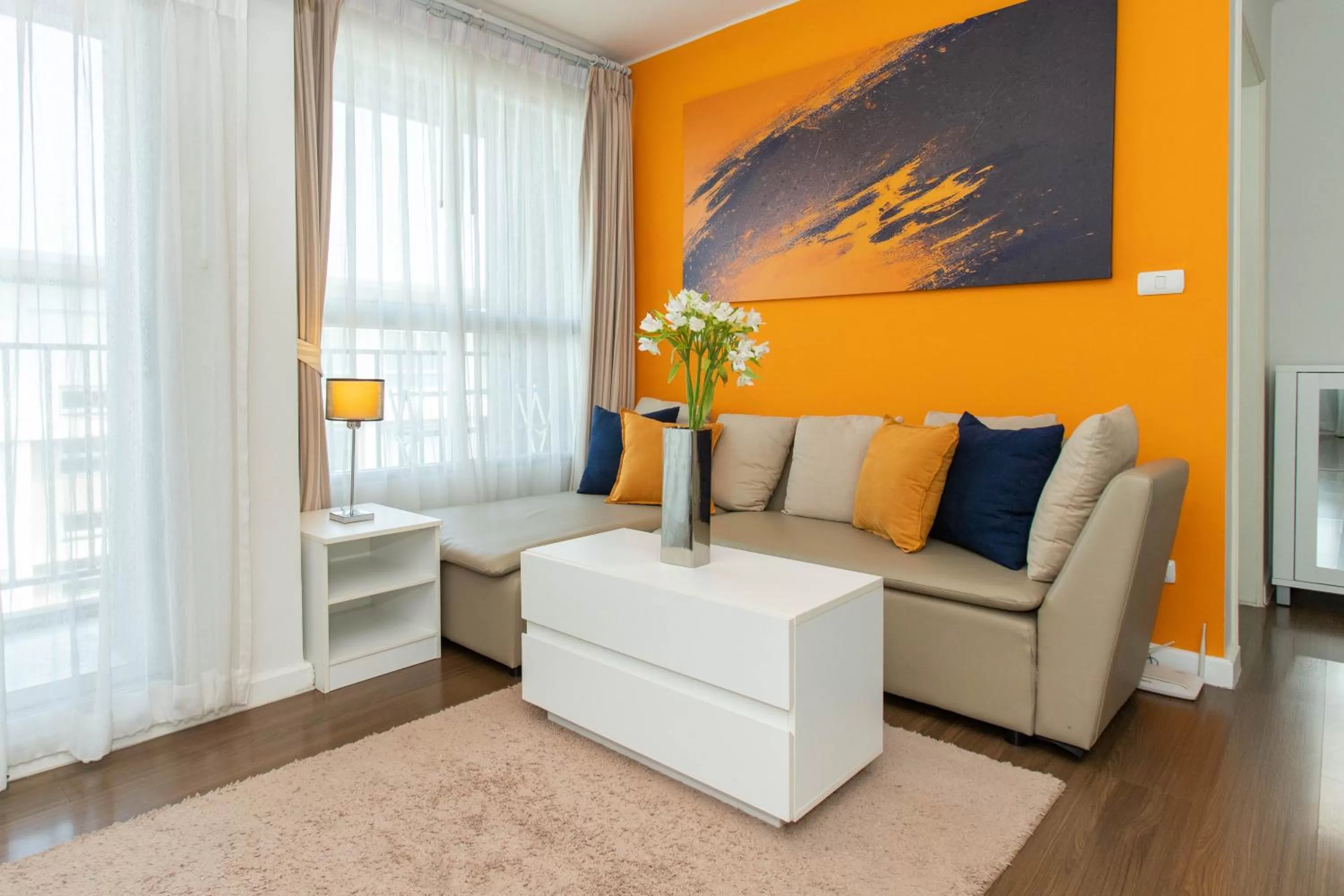 Living room in First Choice Suites SHA Plus Extra