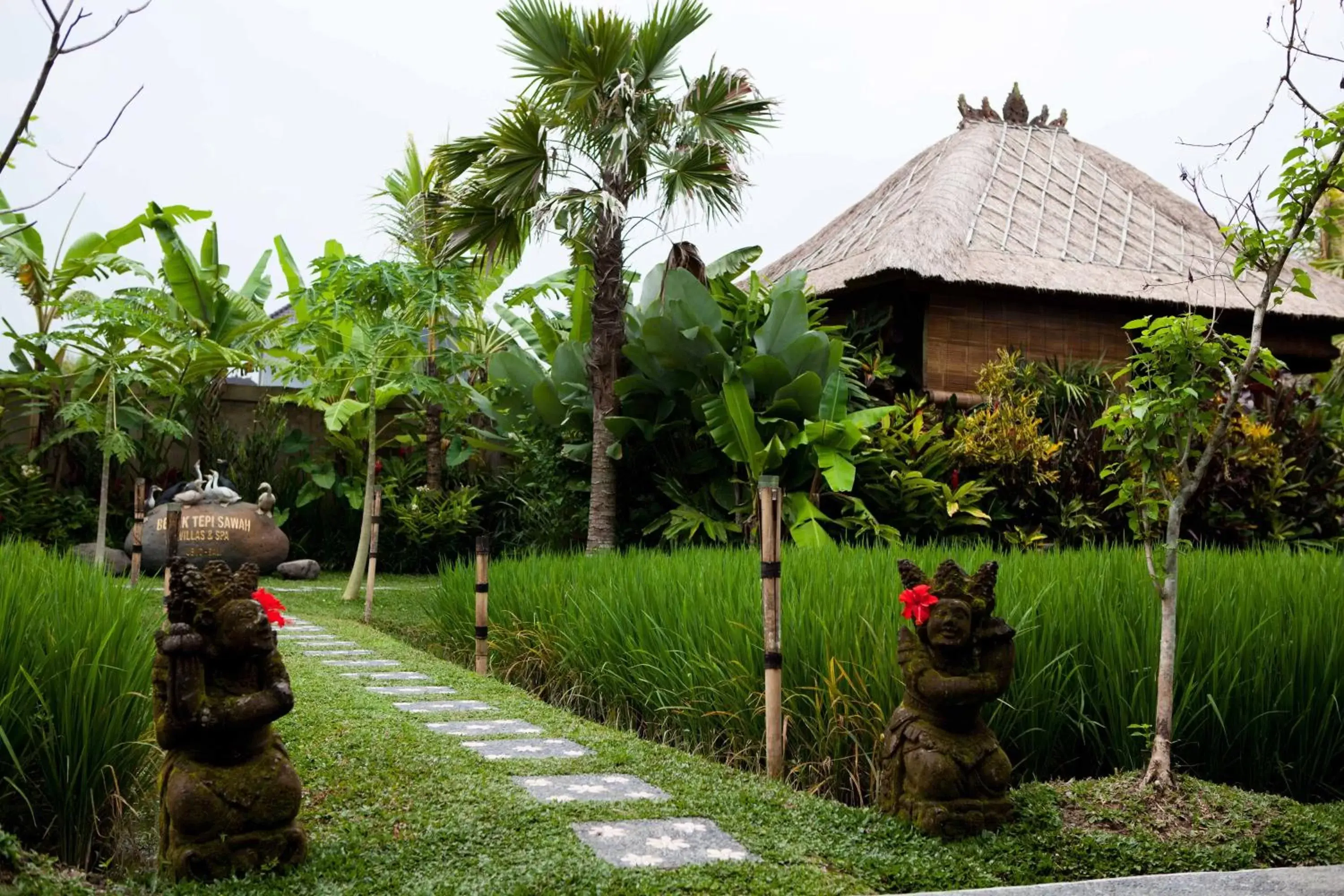 Garden in Bebek Tepi Sawah Restaurant & Villas