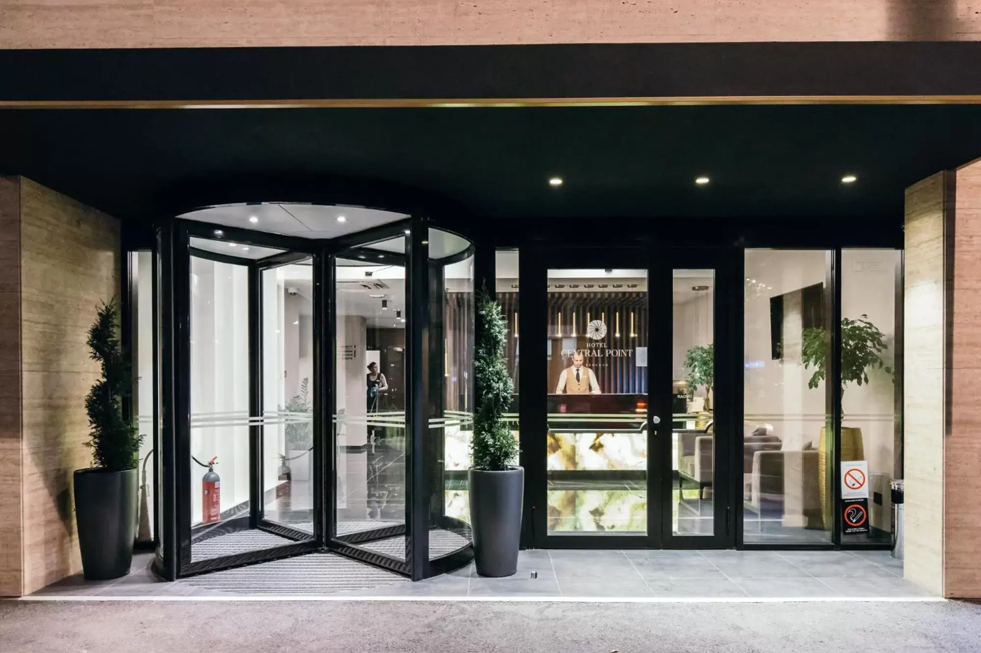 Facade/entrance in Central Point Hotel Beograd Facade/entrance in Central Point Hotel Beograd