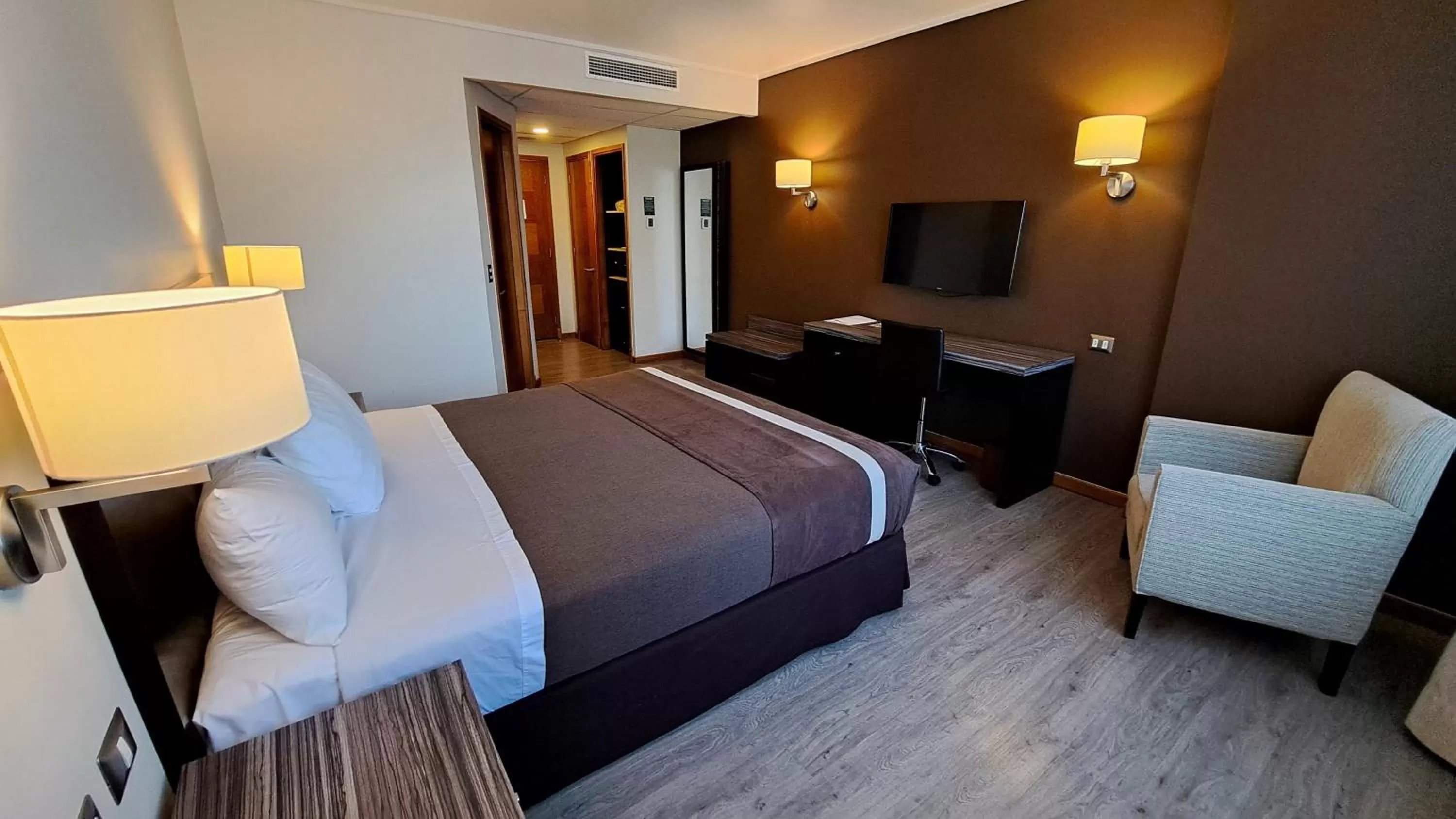 Bed in Hotel Diego de Almagro Curicó