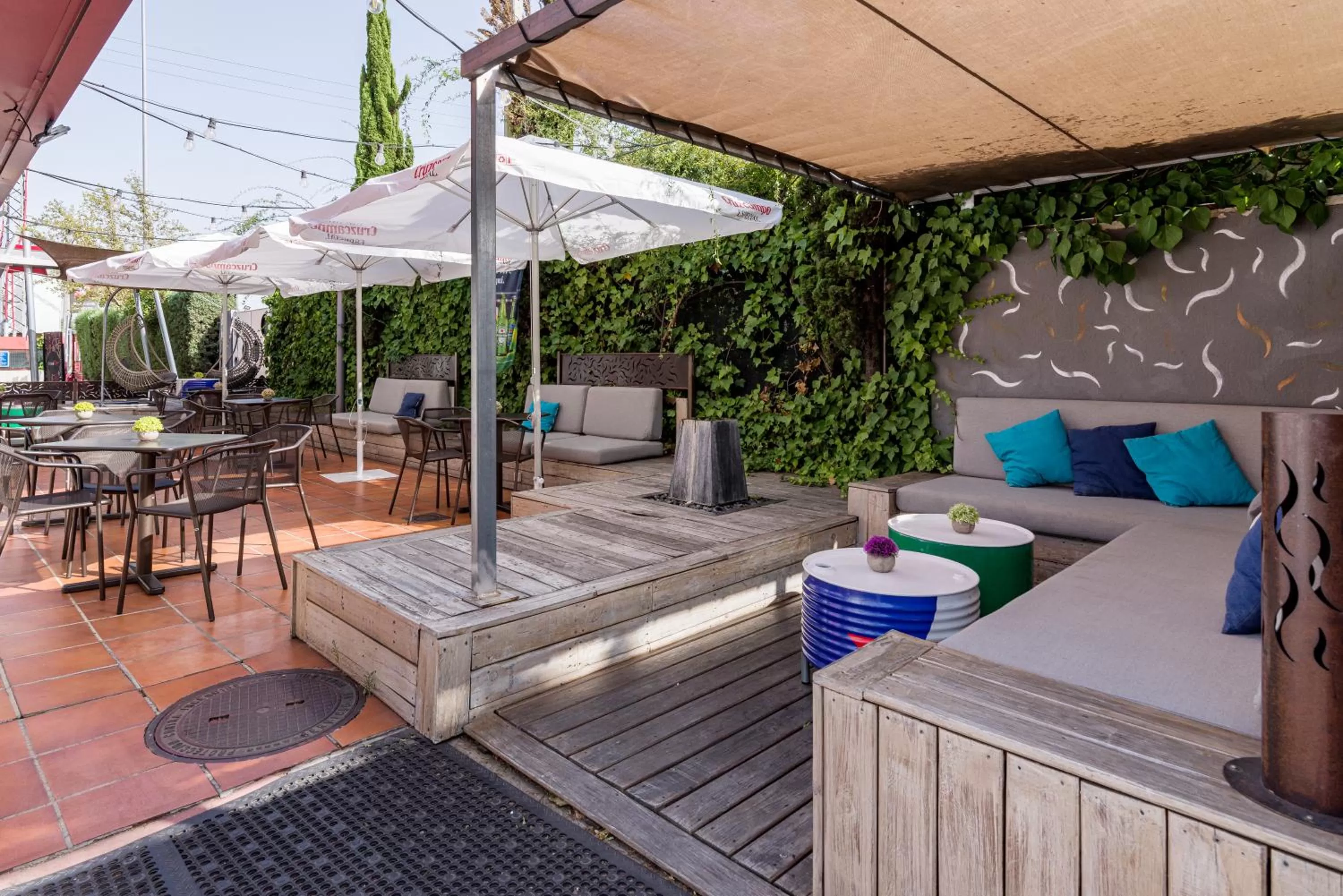 Patio in Ibis Madrid Fuenlabrada