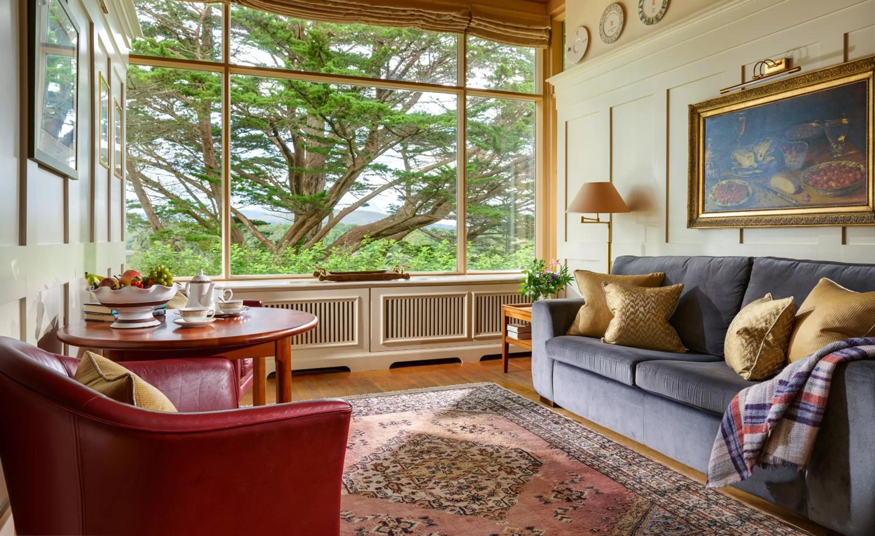 Living room in Sheen Falls Lodge