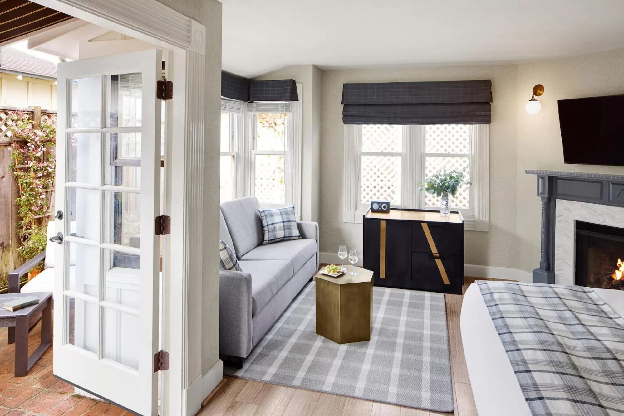 Bed in Gosby House Inn, A Four Sisters Inn