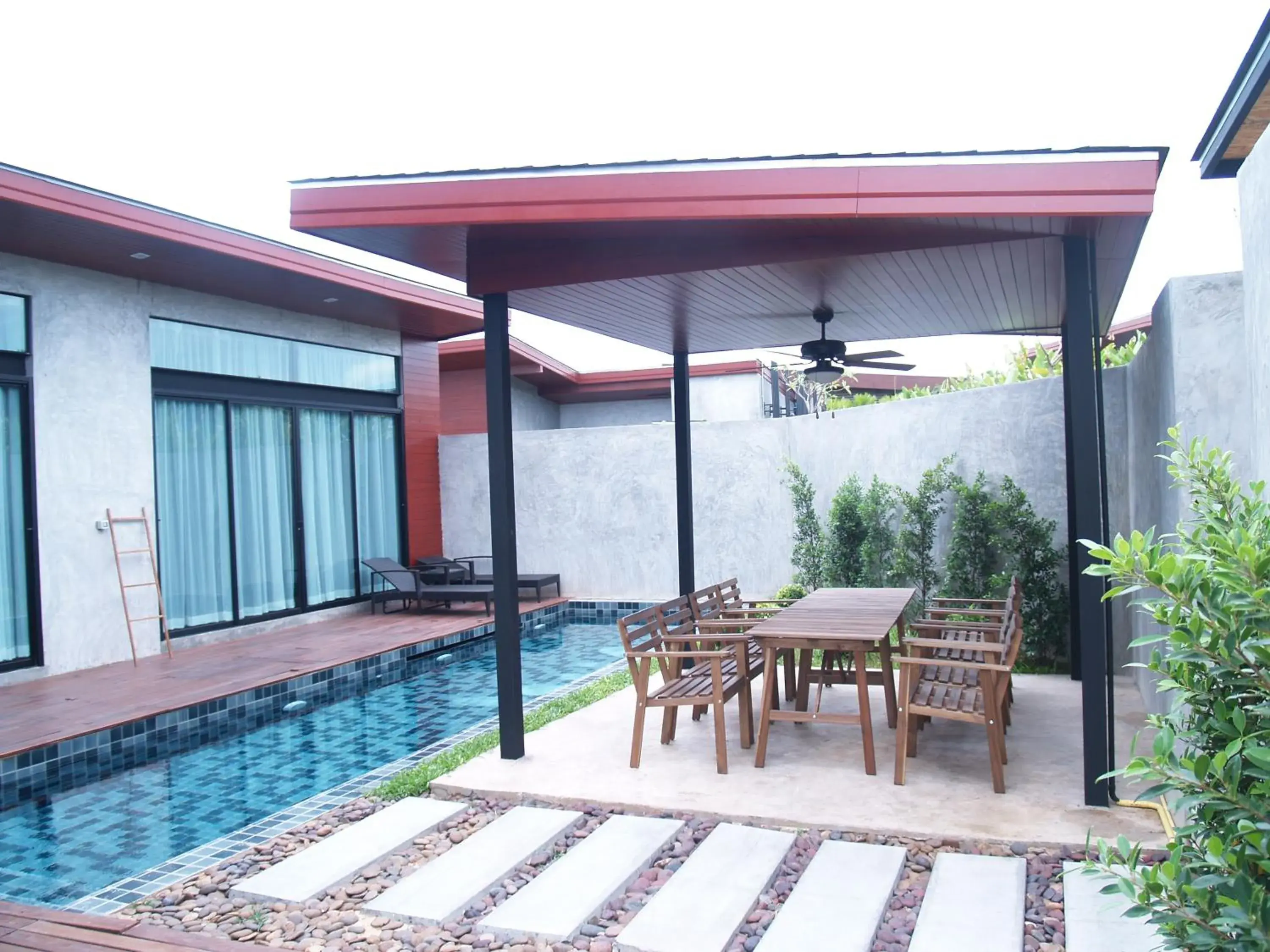 Balcony/Terrace in Sea Two Pool Villa Resort Pattaya