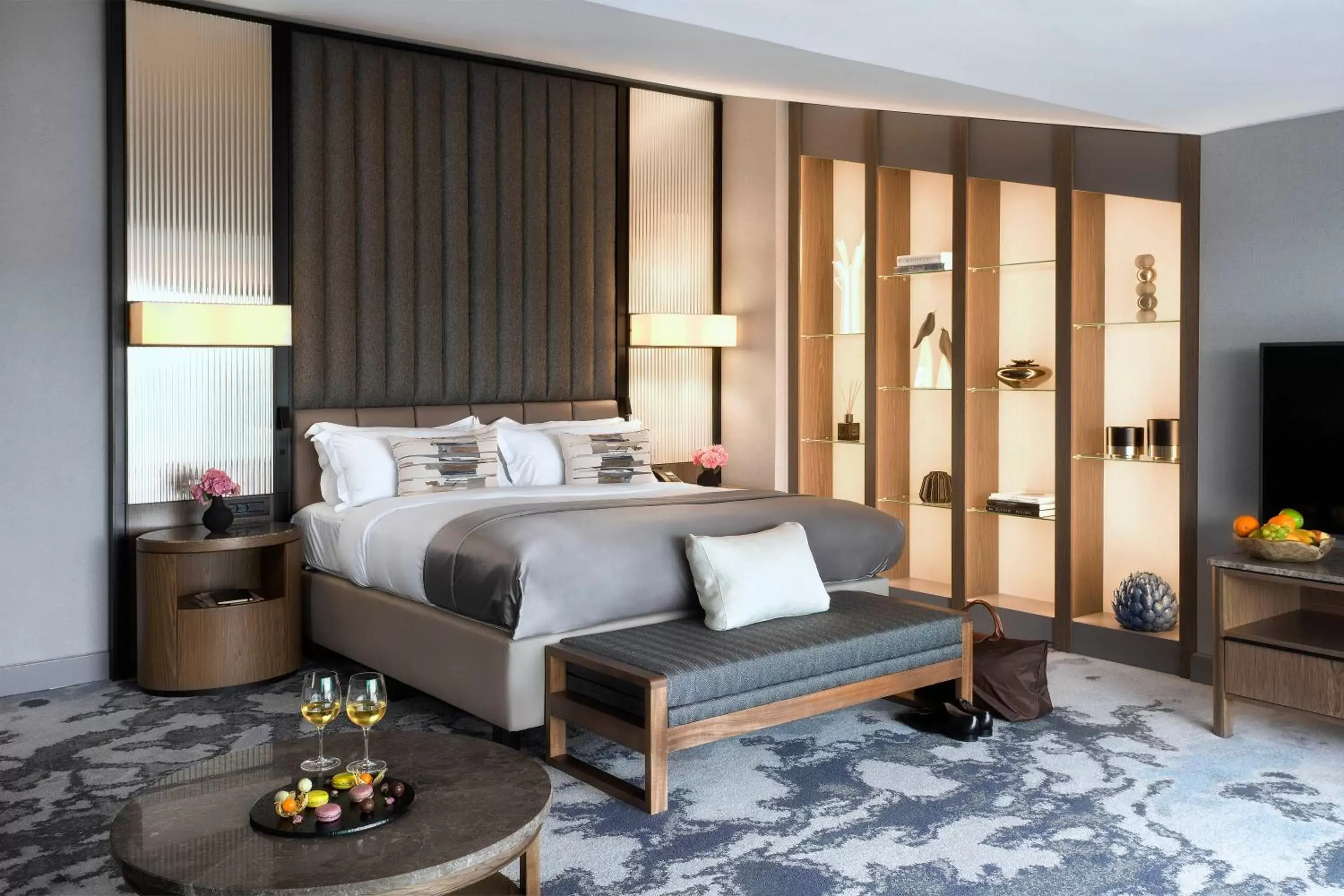 Shower, Bed in InterContinental Sofia by IHG Shower, Bed in InterContinental Sofia by IHG