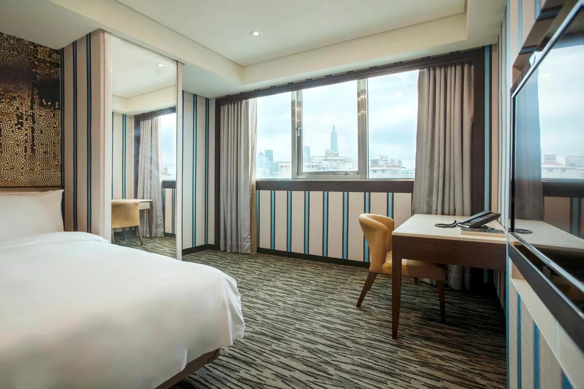 Bed in Hej Taipei Arena Hotel