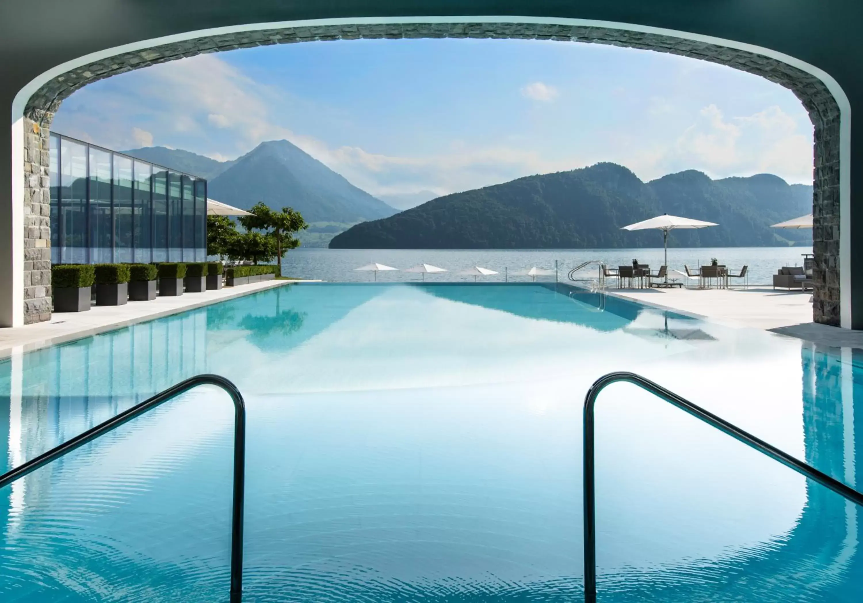 Swimming pool in Park Hotel Vitznau Swimming pool in Park Hotel Vitznau