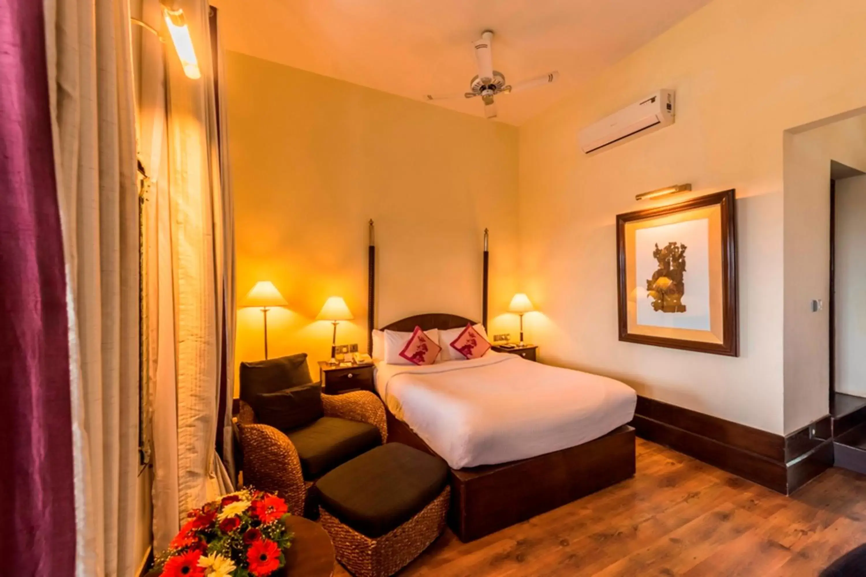 Bedroom, Bed in Royal Orchid Brindavan Garden Mysore